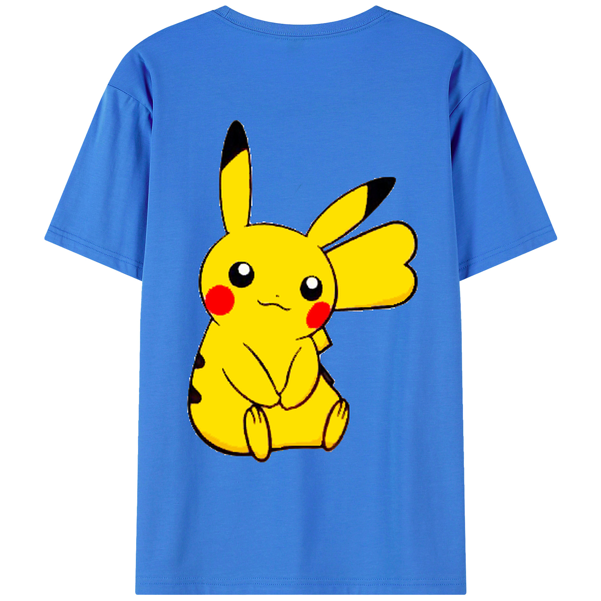 （画像用） ポケットモンスター Pokémon 綿100％ メンズ半袖Tシャツ（バックプリント） 通気性