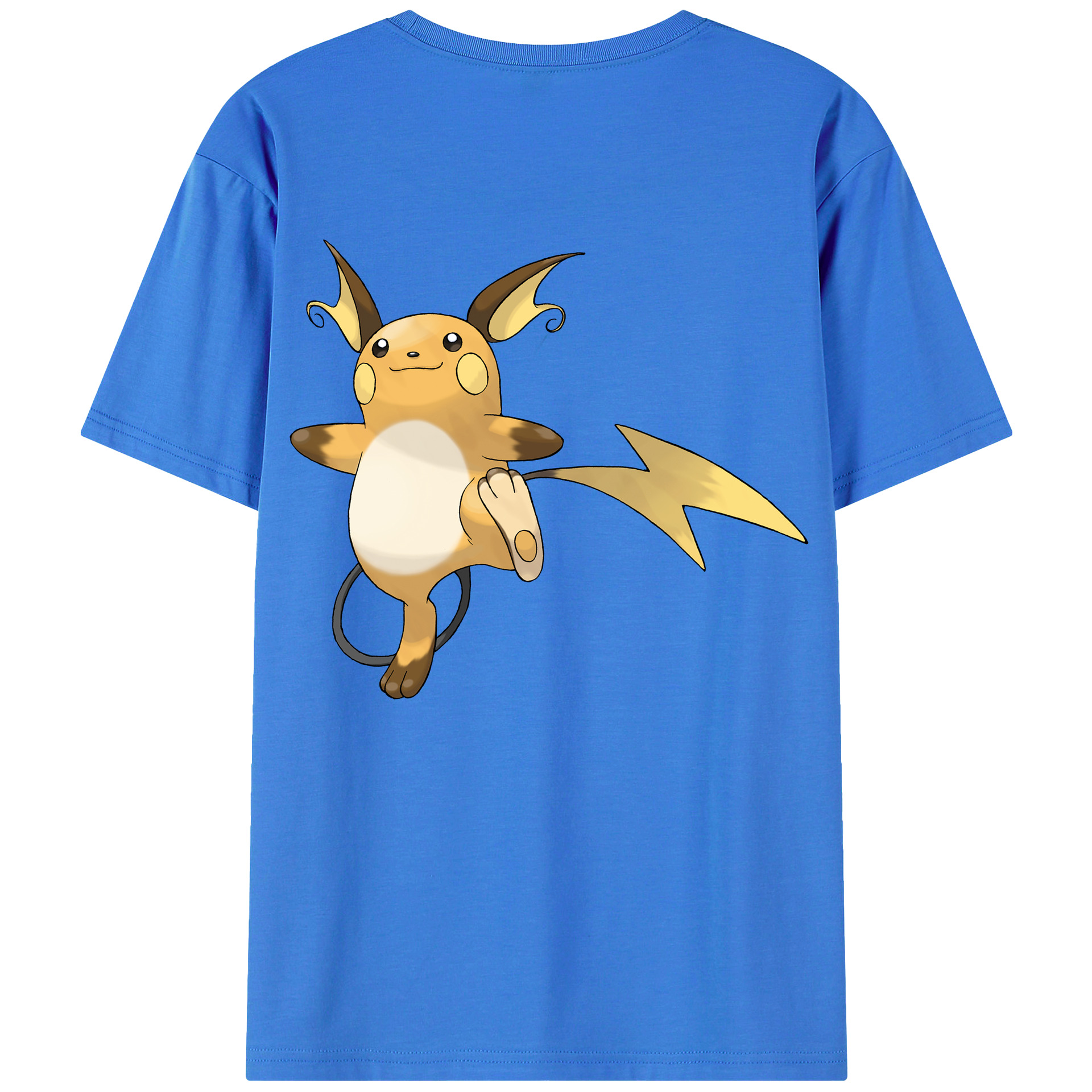 （画像用） ポケットモンスター Pokémon 綿100％ メンズ半袖Tシャツ（バックプリント） 通気性