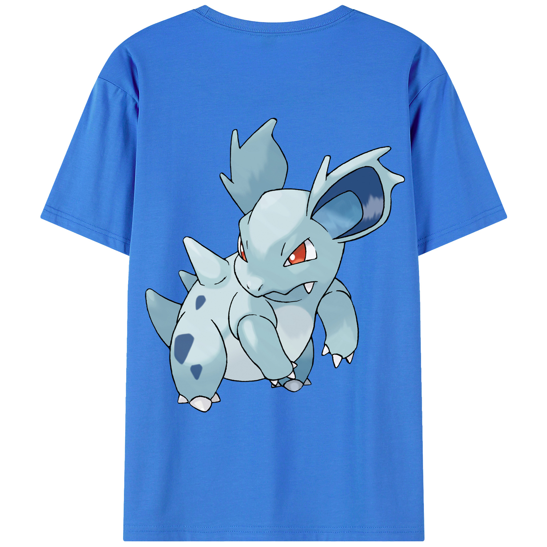 （画像用） ポケットモンスター Pokémon 綿100％ メンズ半袖Tシャツ（バックプリント） 通気性
