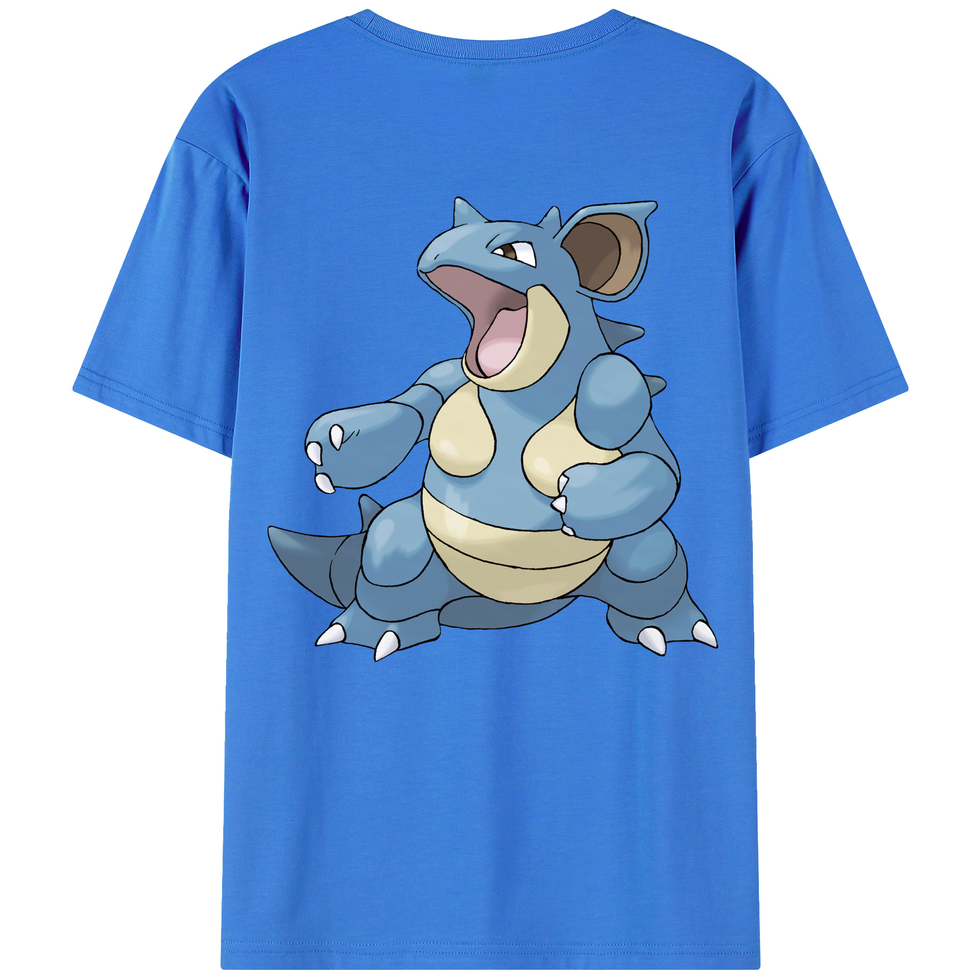 （画像用） ポケットモンスター Pokémon 綿100％ メンズ半袖Tシャツ（バックプリント） 通気性