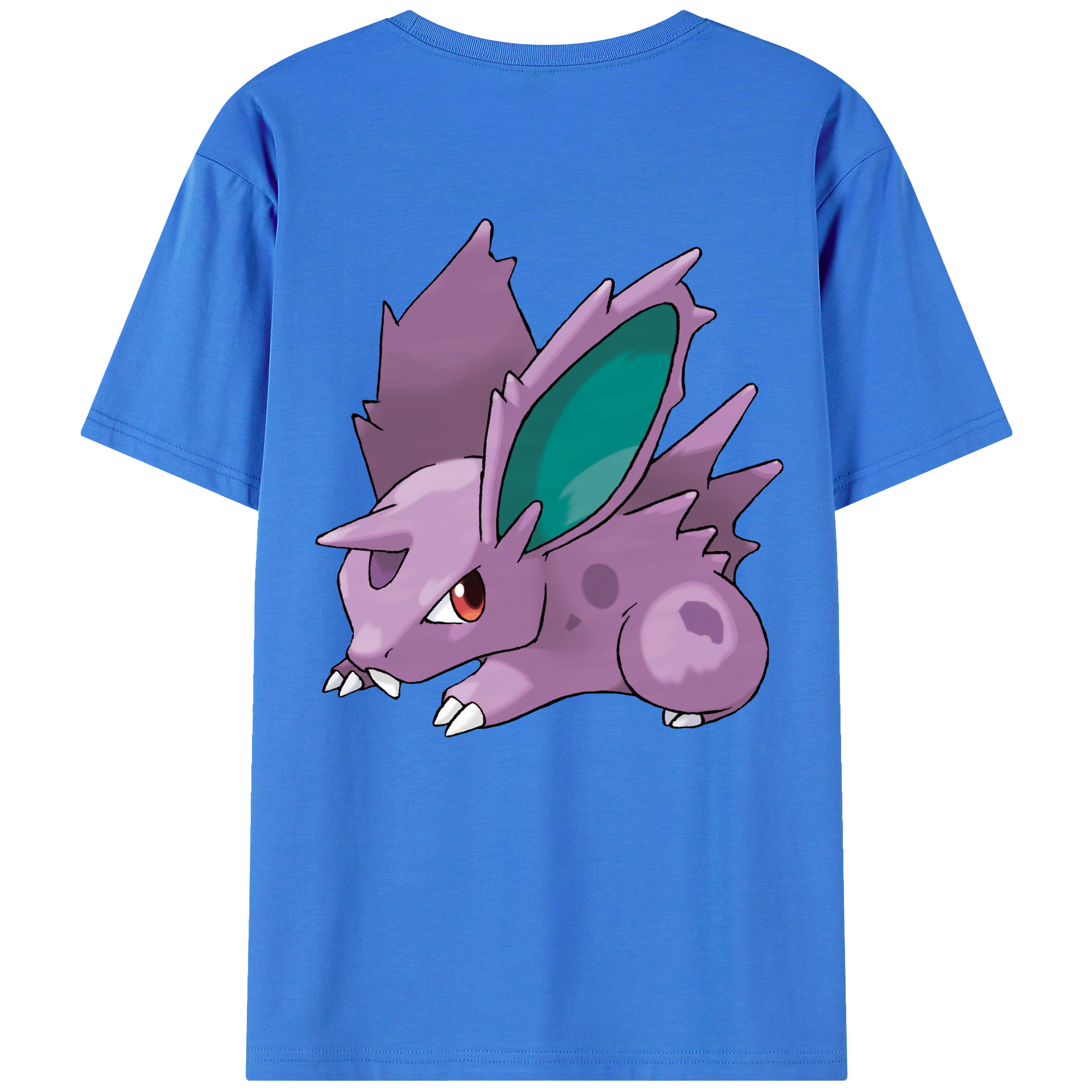 （画像用） ポケットモンスター Pokémon 綿100％ メンズ半袖Tシャツ（バックプリント） 通気性