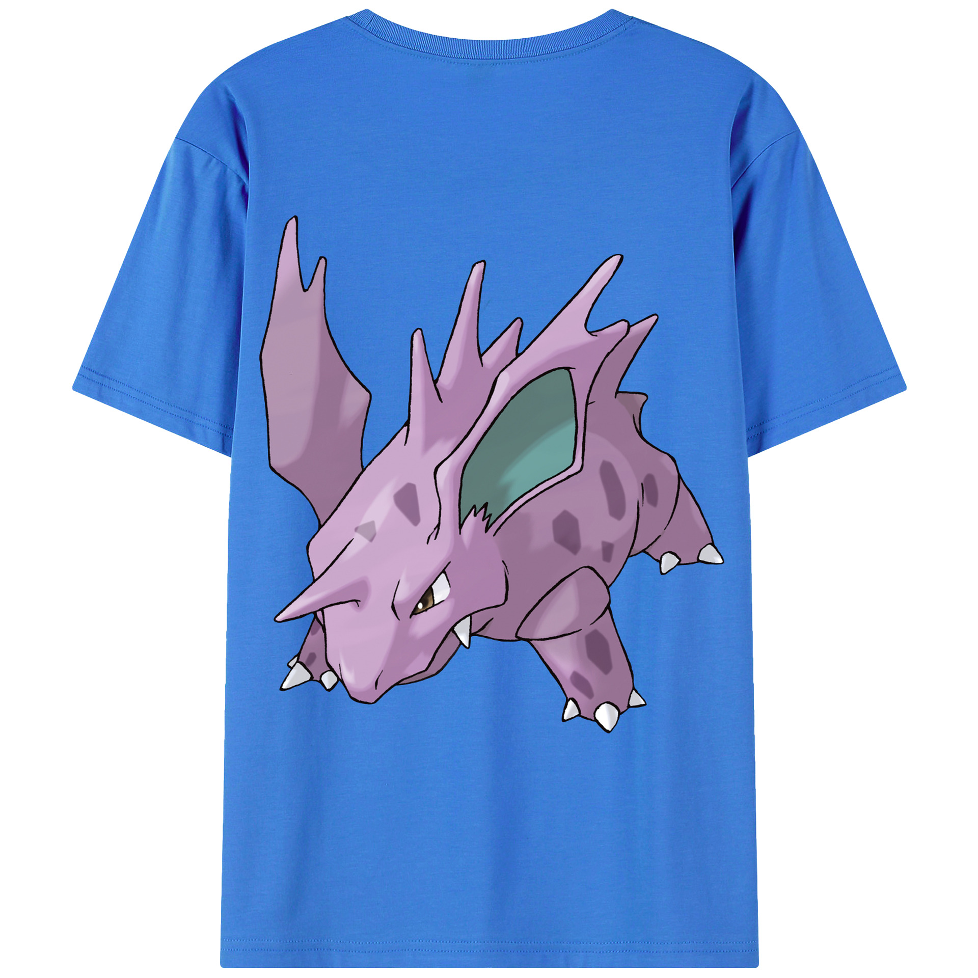 （画像用） ポケットモンスター Pokémon 綿100％ メンズ半袖Tシャツ（バックプリント） 通気性