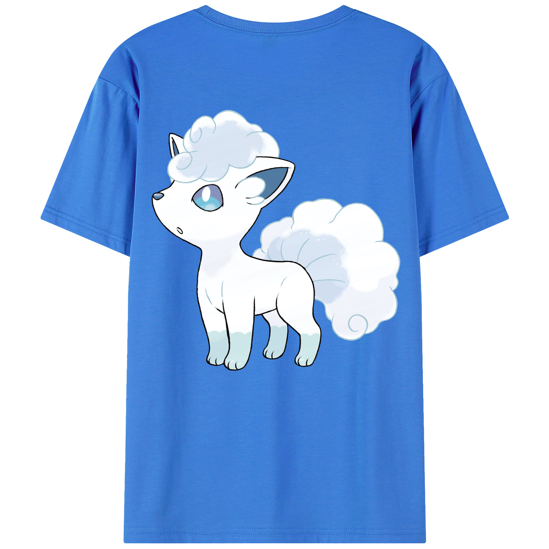 （画像用） ポケットモンスター Pokémon 綿100％ メンズ半袖Tシャツ（バックプリント） 通気性
