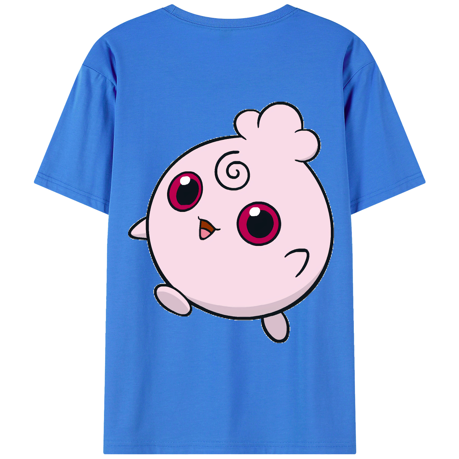 （画像用） ポケットモンスター Pokémon 綿100％ メンズ半袖Tシャツ（バックプリント） 通気性