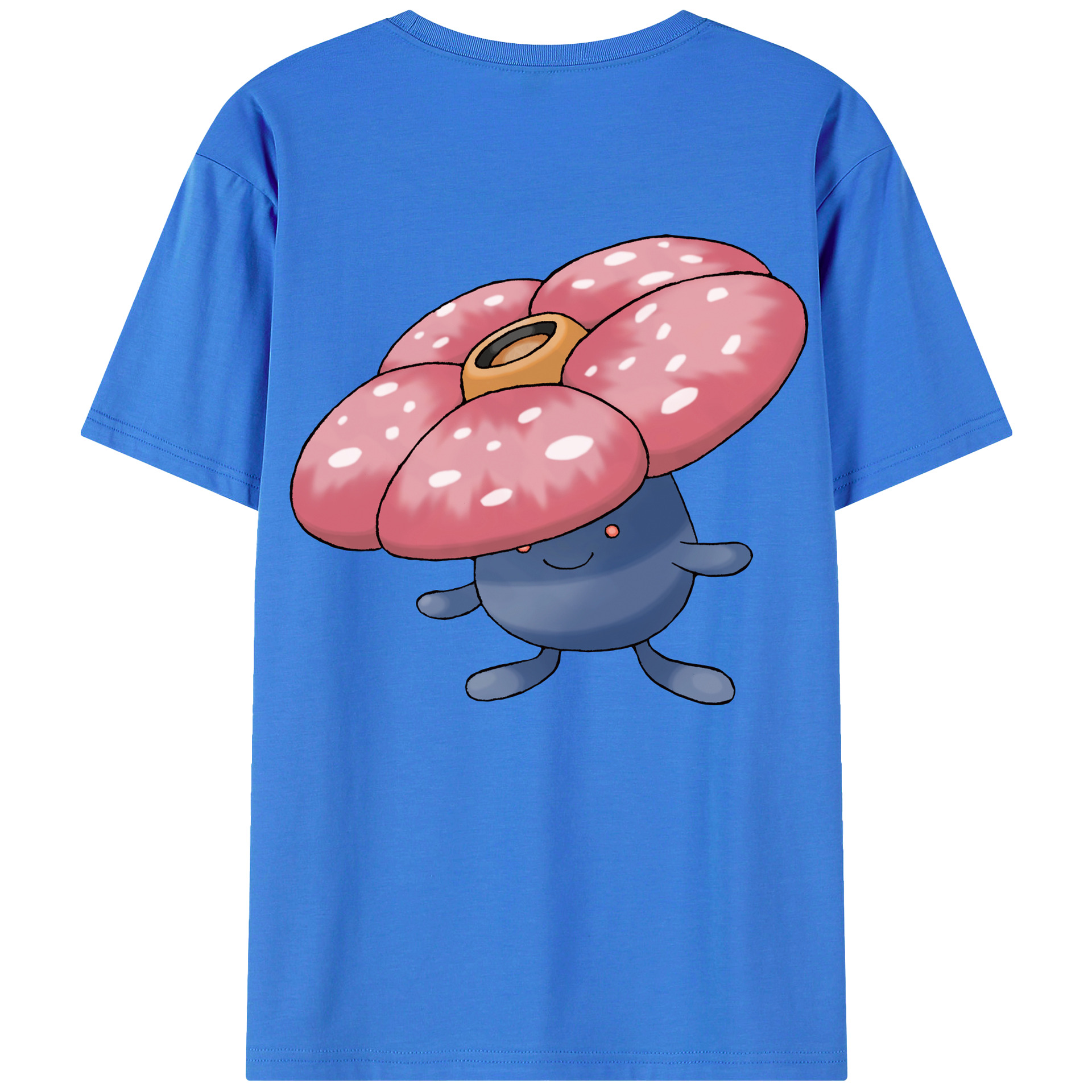 （画像用） ポケットモンスター Pokémon 綿100％ メンズ半袖Tシャツ（バックプリント） 通気性