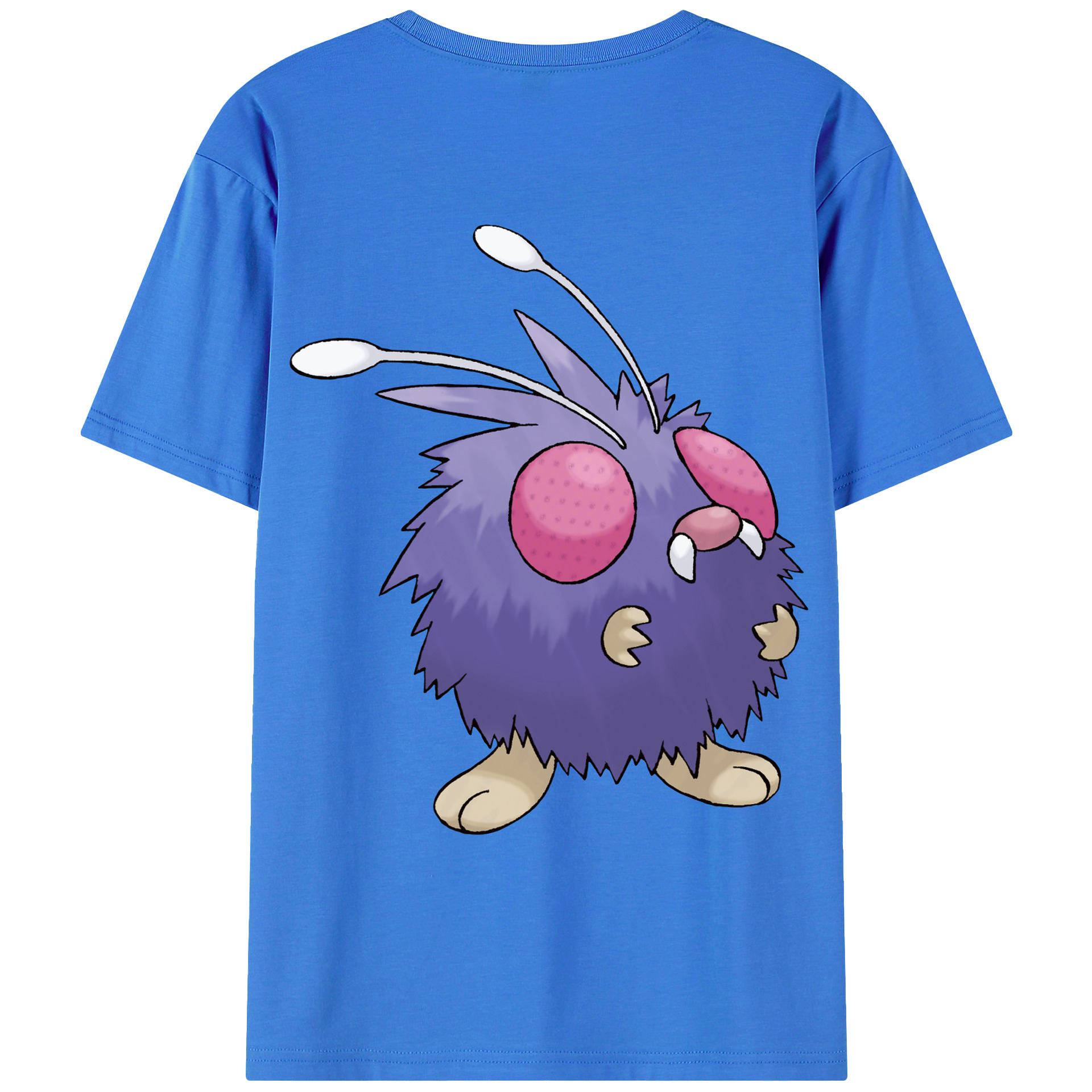 （画像用） ポケットモンスター Pokémon 綿100％ メンズ半袖Tシャツ（バックプリント） 通気性
