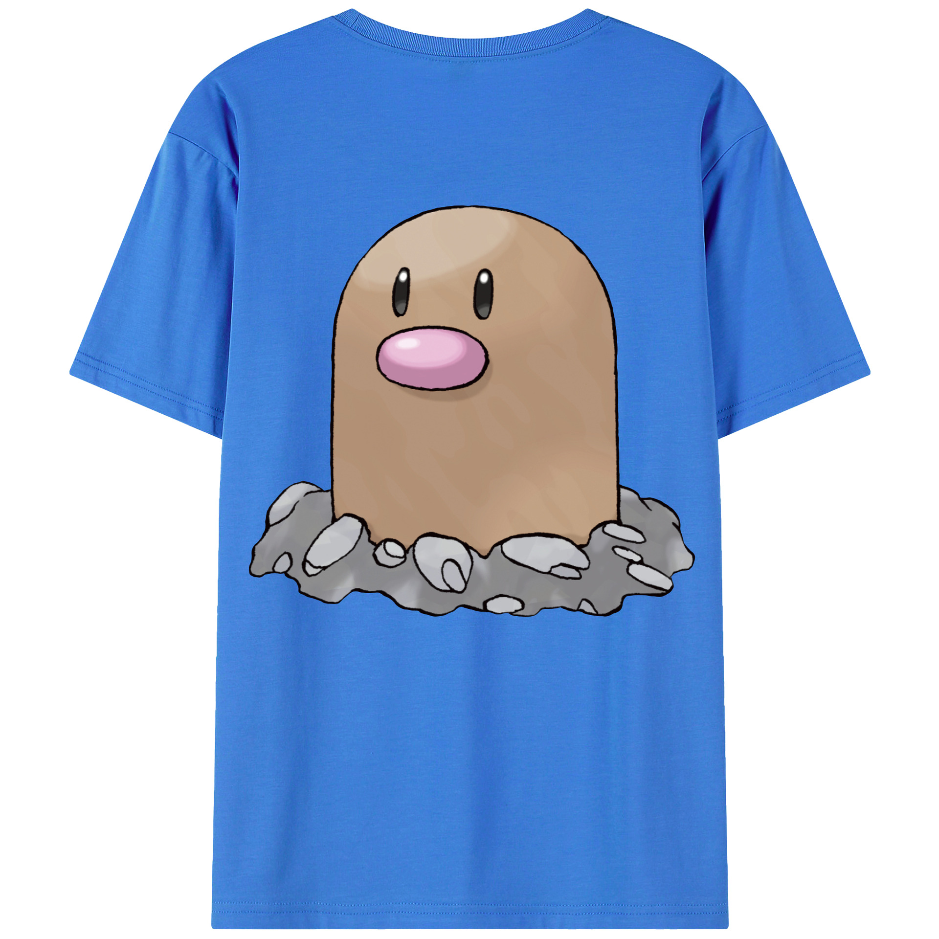（画像用） ポケットモンスター Pokémon 綿100％ メンズ半袖Tシャツ（バックプリント） 通気性