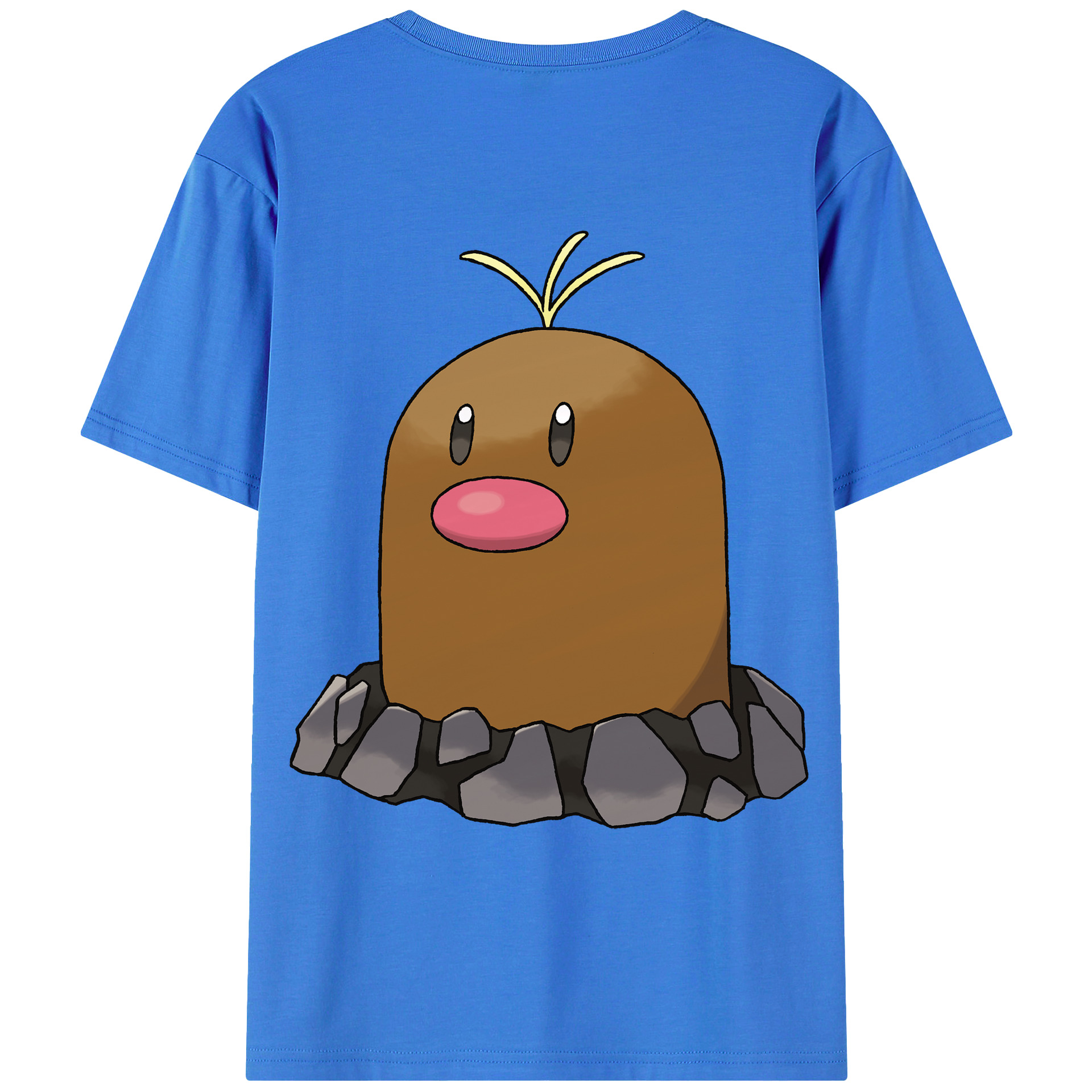 （画像用） ポケットモンスター Pokémon 綿100％ メンズ半袖Tシャツ（バックプリント） 通気性