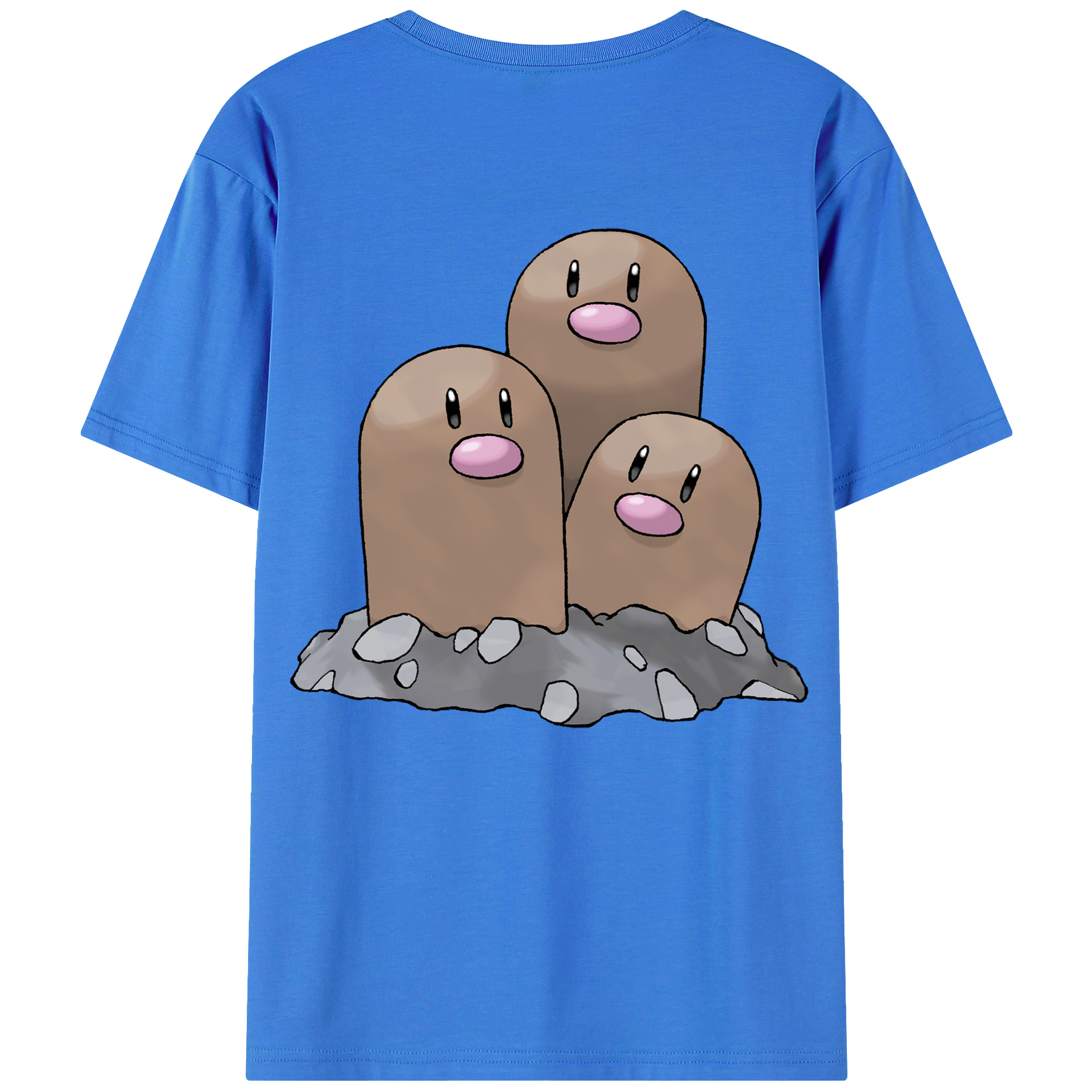 （画像用） ポケットモンスター Pokémon 綿100％ メンズ半袖Tシャツ（バックプリント） 通気性
