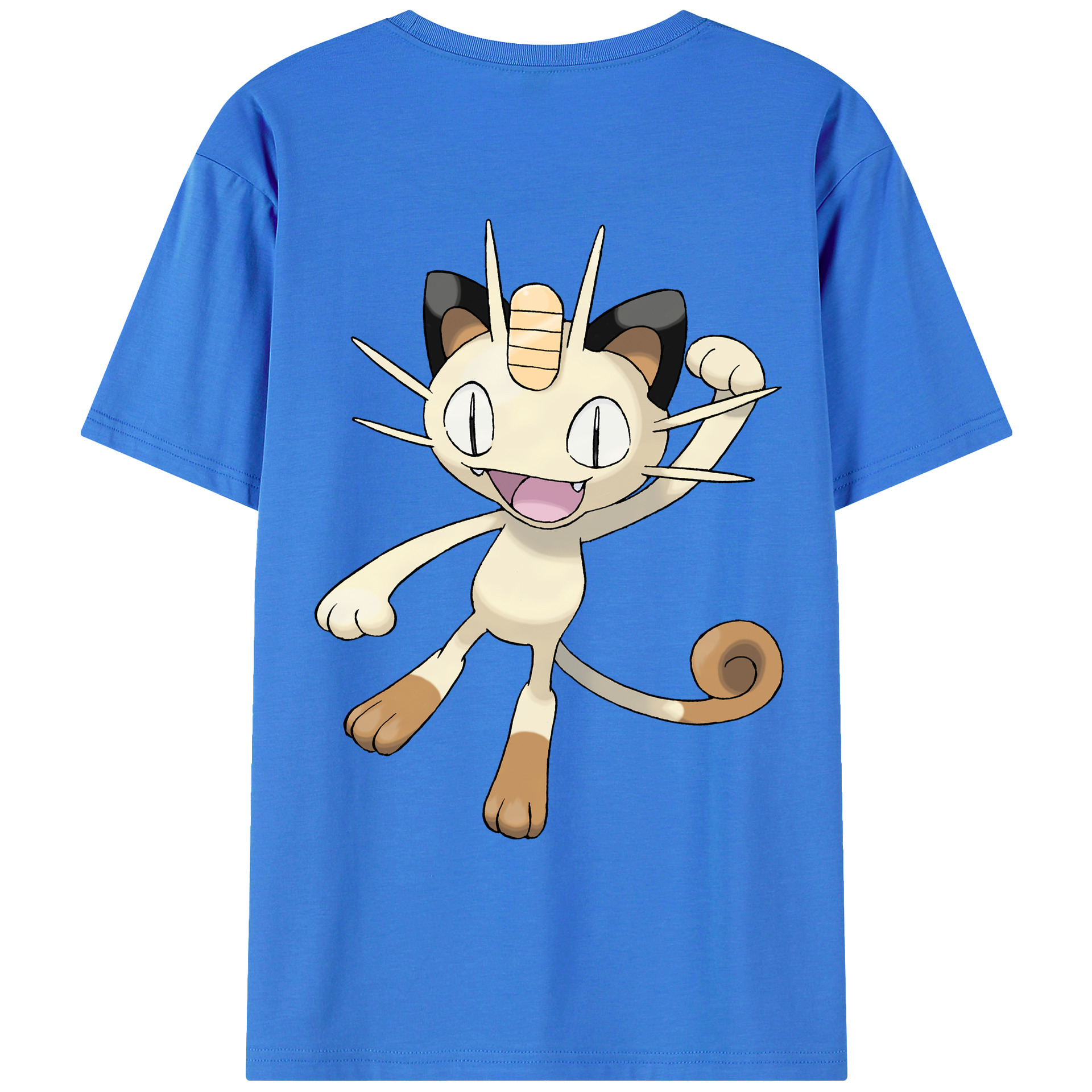 （画像用） ポケットモンスター Pokémon 綿100％ メンズ半袖Tシャツ（バックプリント） 通気性