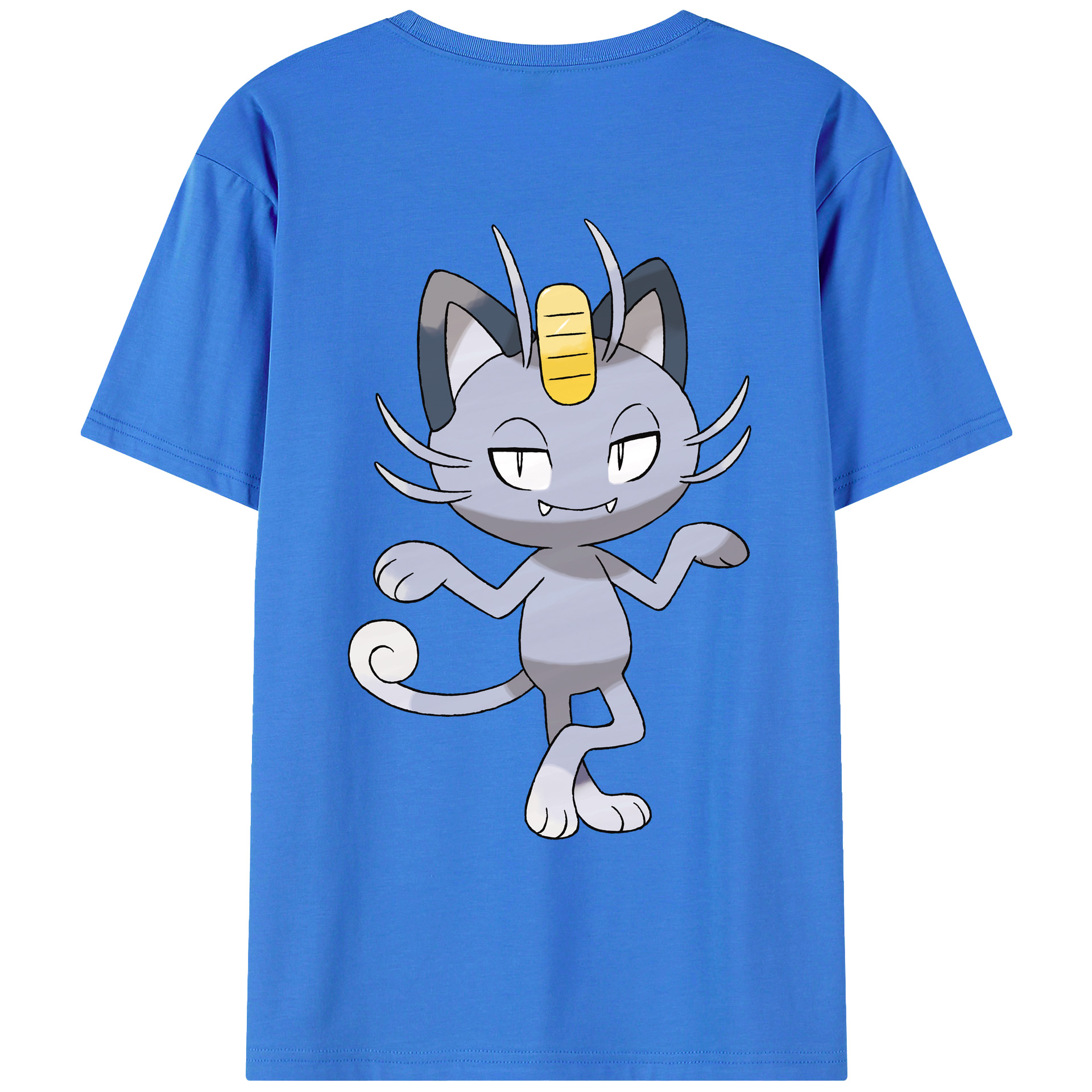 （画像用） ポケットモンスター Pokémon 綿100％ メンズ半袖Tシャツ（バックプリント） 通気性