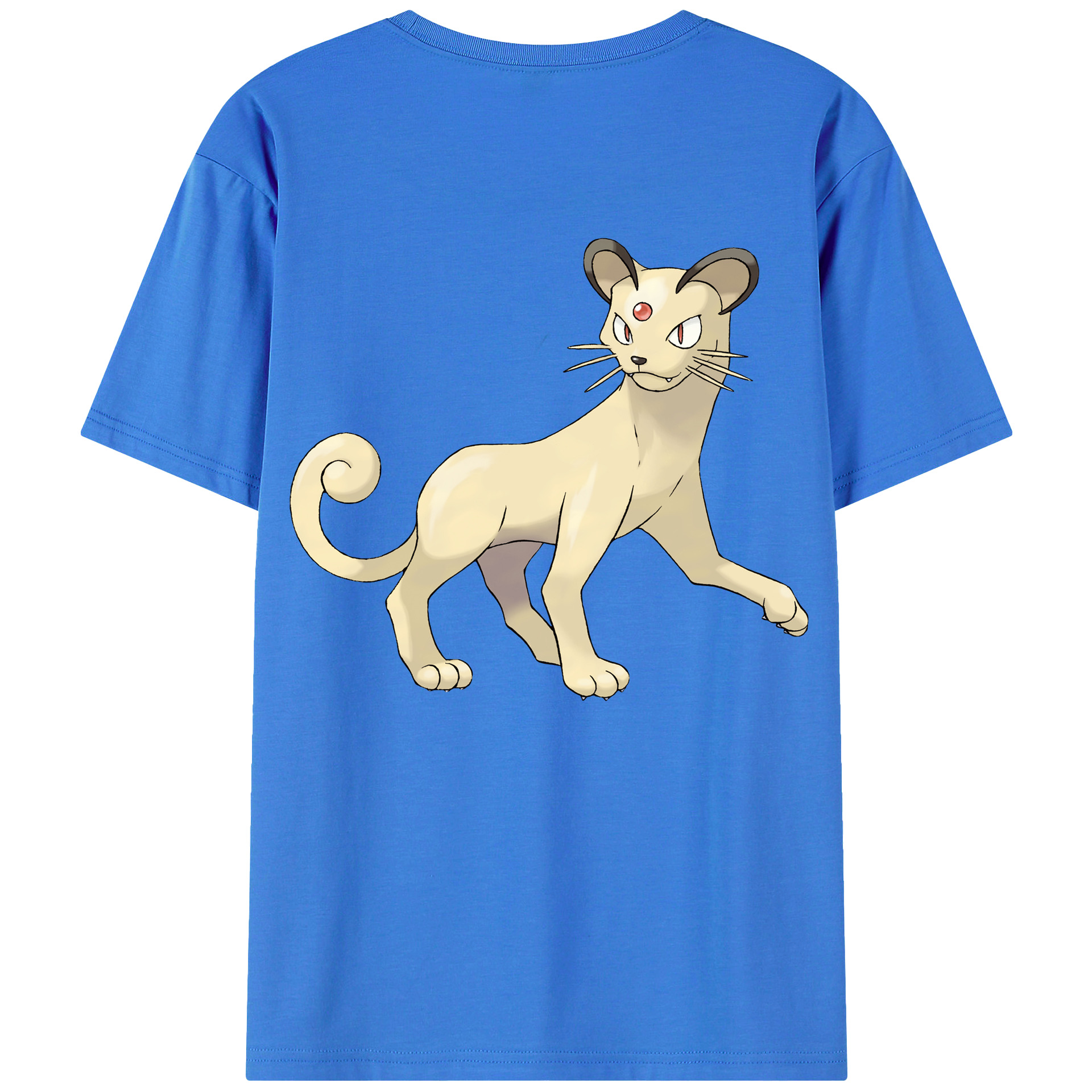 （画像用） ポケットモンスター Pokémon 綿100％ メンズ半袖Tシャツ（バックプリント） 通気性