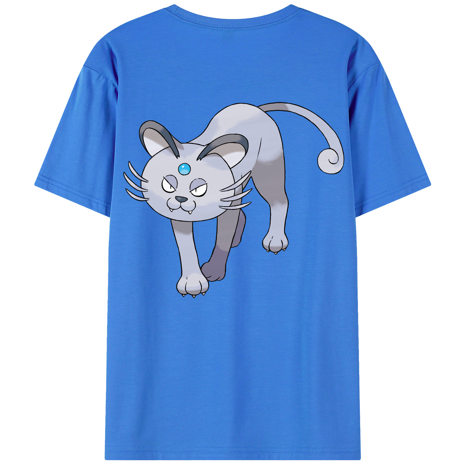 （画像用） ポケットモンスター Pokémon 綿100％ メンズ半袖Tシャツ（バックプリント） 通気性