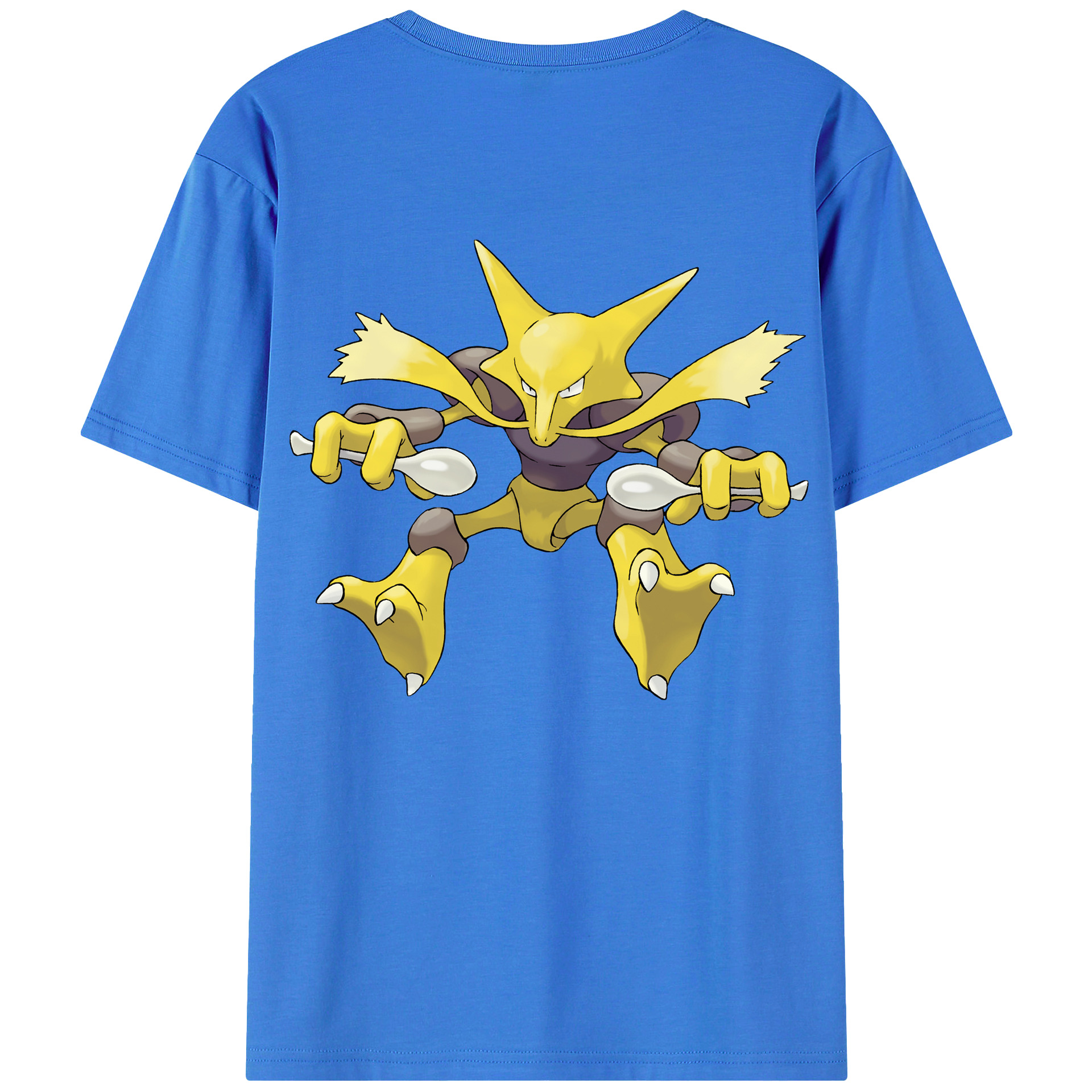 （画像用） ポケットモンスター Pokémon 綿100％ メンズ半袖Tシャツ（バックプリント） 通気性
