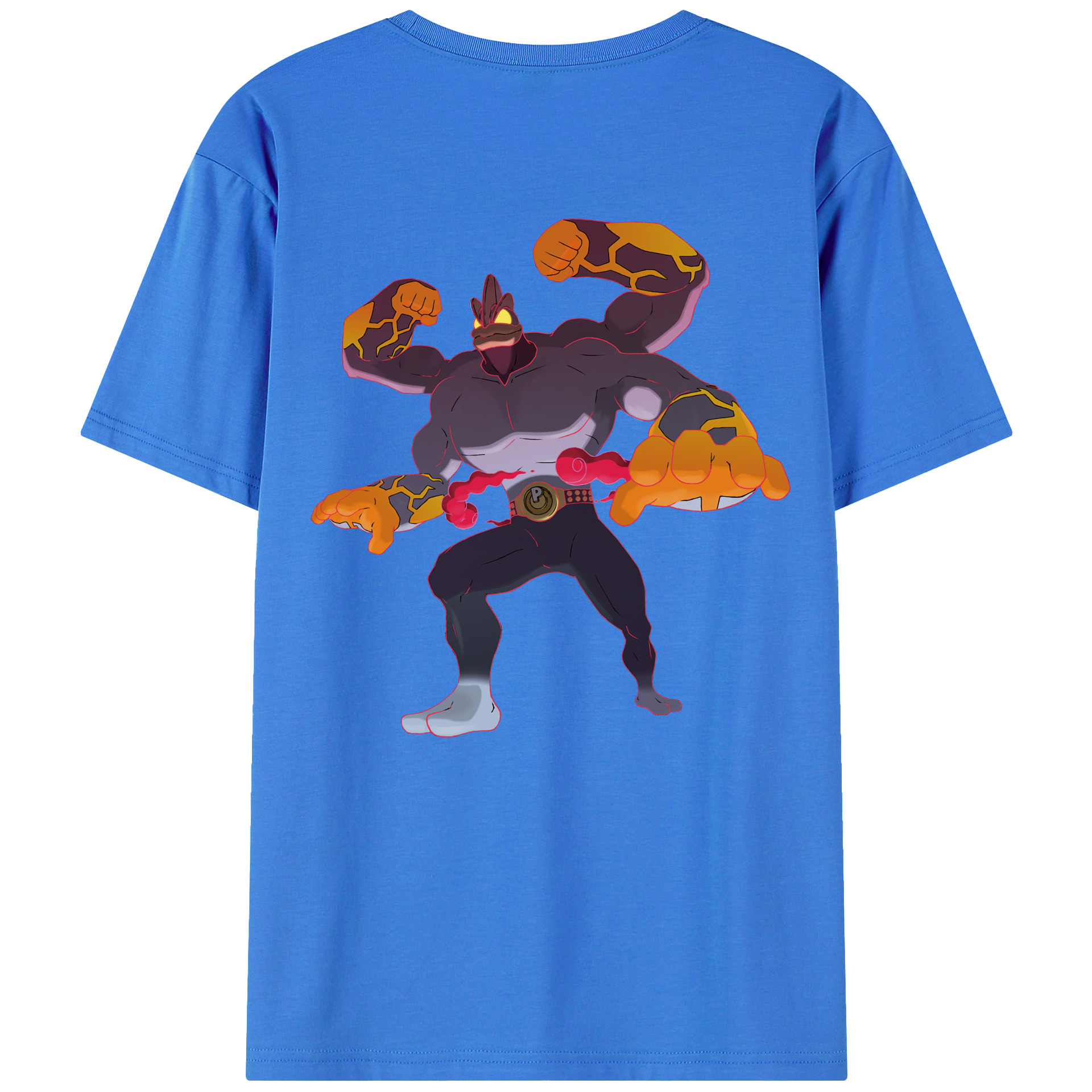 （画像用） ポケットモンスター Pokémon 綿100％ メンズ半袖Tシャツ（バックプリント） 通気性