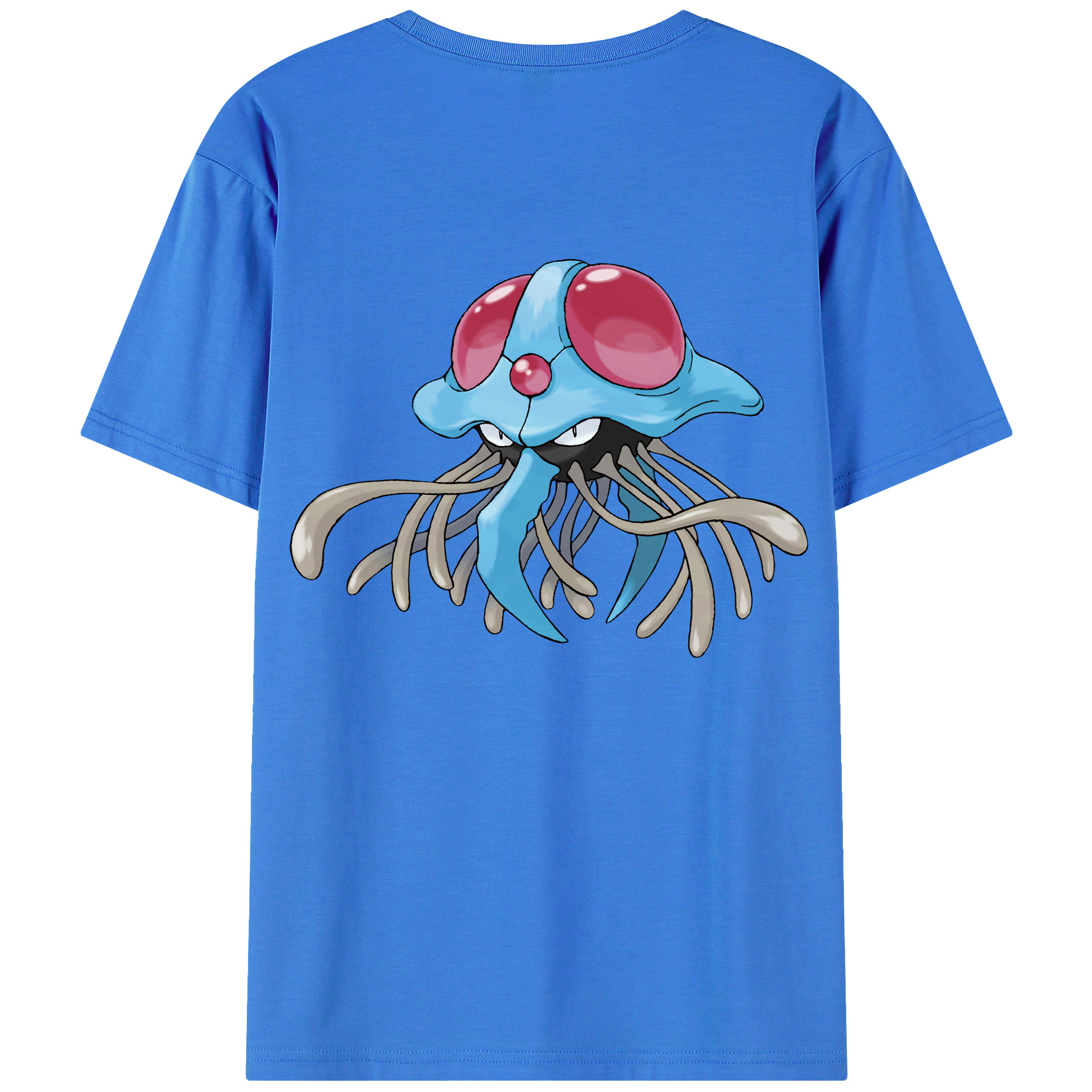 （画像用） ポケットモンスター Pokémon 綿100％ メンズ半袖Tシャツ（バックプリント） 通気性