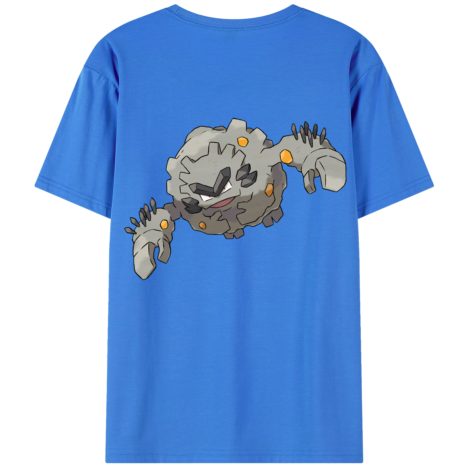 （画像用） ポケットモンスター Pokémon 綿100％ メンズ半袖Tシャツ（バックプリント） 通気性
