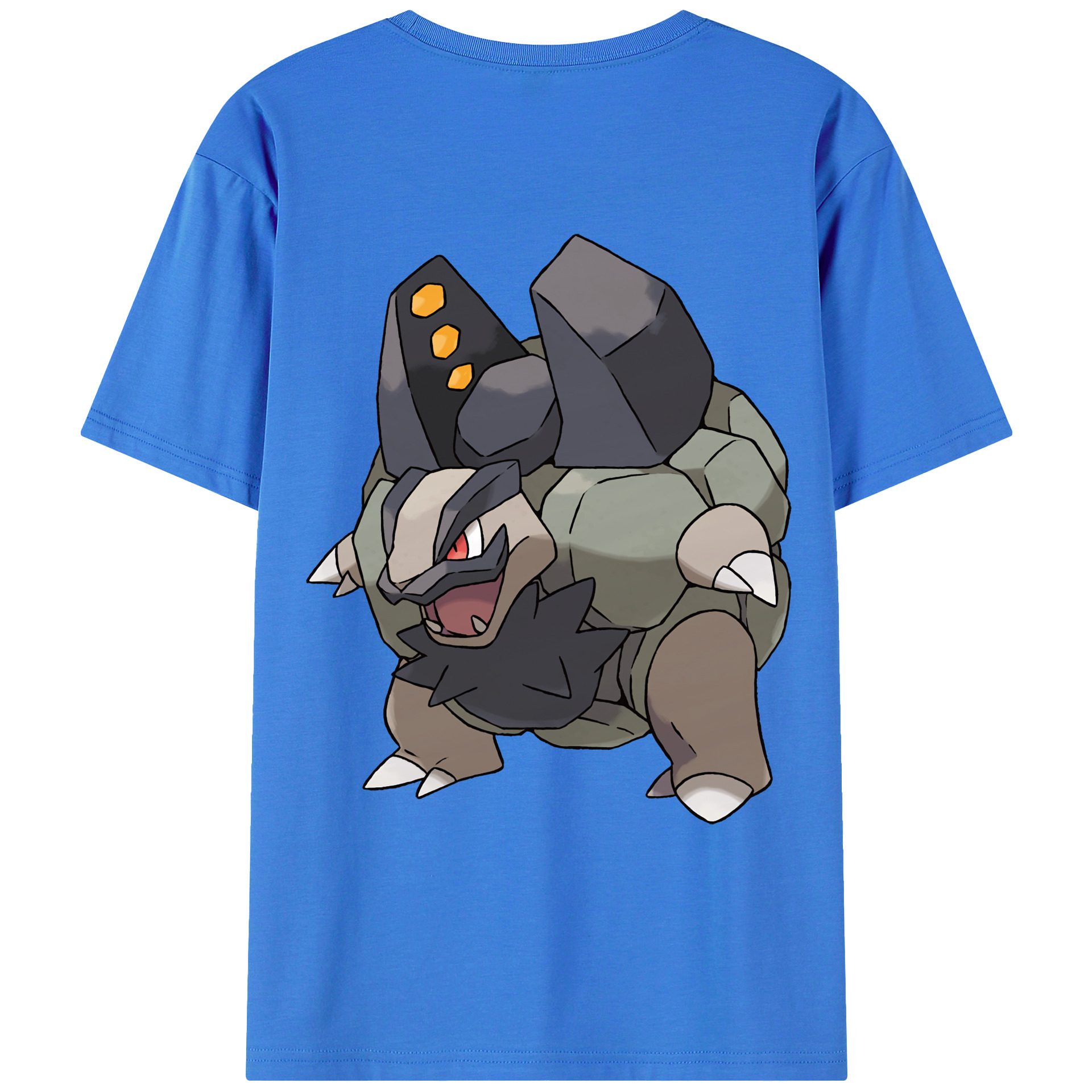 （画像用） ポケットモンスター Pokémon 綿100％ メンズ半袖Tシャツ（バックプリント） 通気性