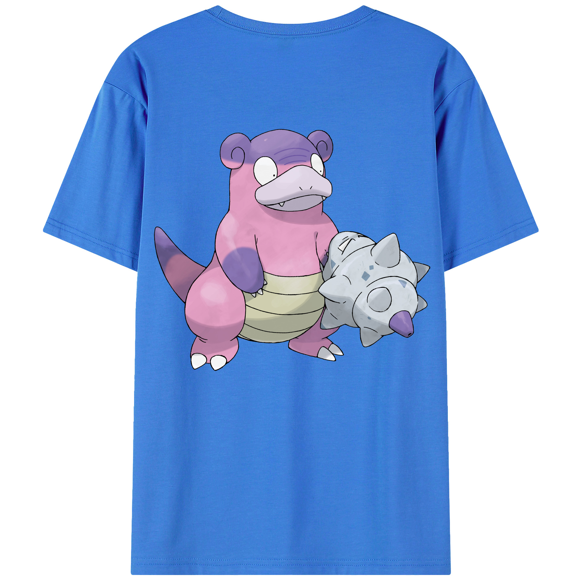 （画像用） ポケットモンスター Pokémon 綿100％ メンズ半袖Tシャツ（バックプリント） 通気性