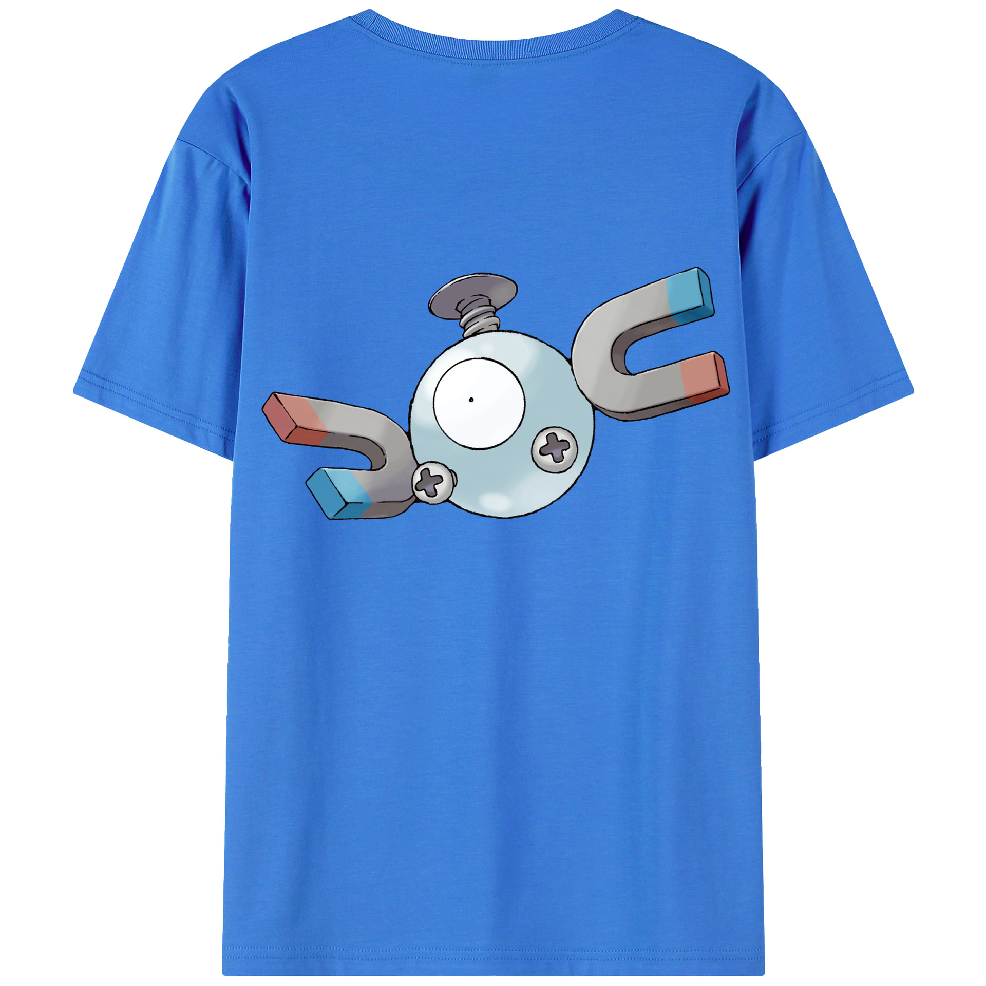 （画像用） ポケットモンスター Pokémon 綿100％ メンズ半袖Tシャツ（バックプリント） 通気性
