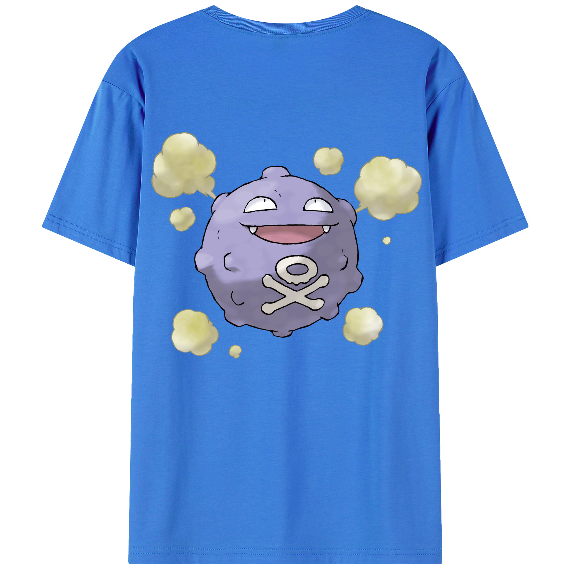 （画像用） ポケットモンスター Pokémon 綿100％ メンズ半袖Tシャツ（バックプリント） 通気性
