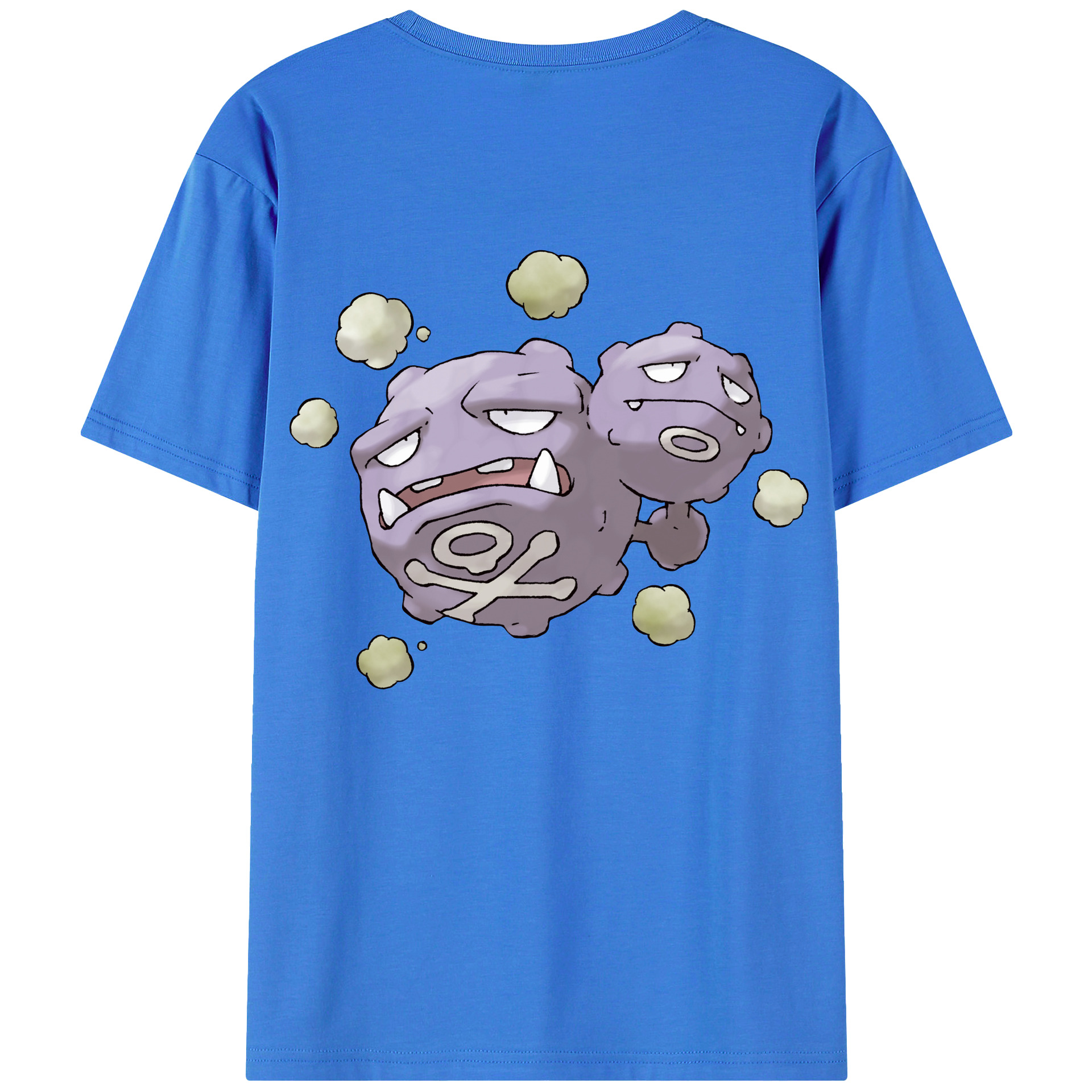 （画像用） ポケットモンスター Pokémon 綿100％ メンズ半袖Tシャツ（バックプリント） 通気性