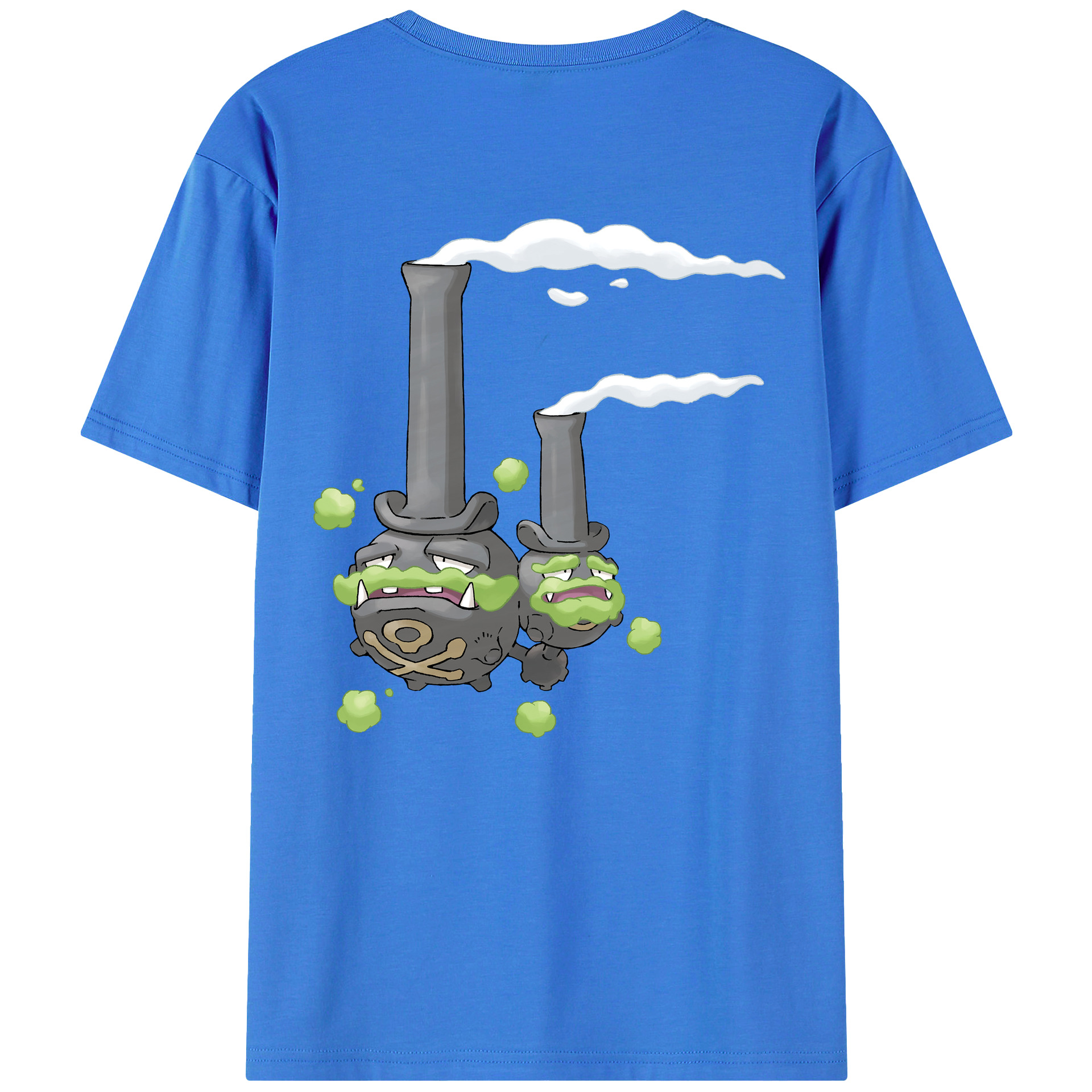 （画像用） ポケットモンスター Pokémon 綿100％ メンズ半袖Tシャツ（バックプリント） 通気性