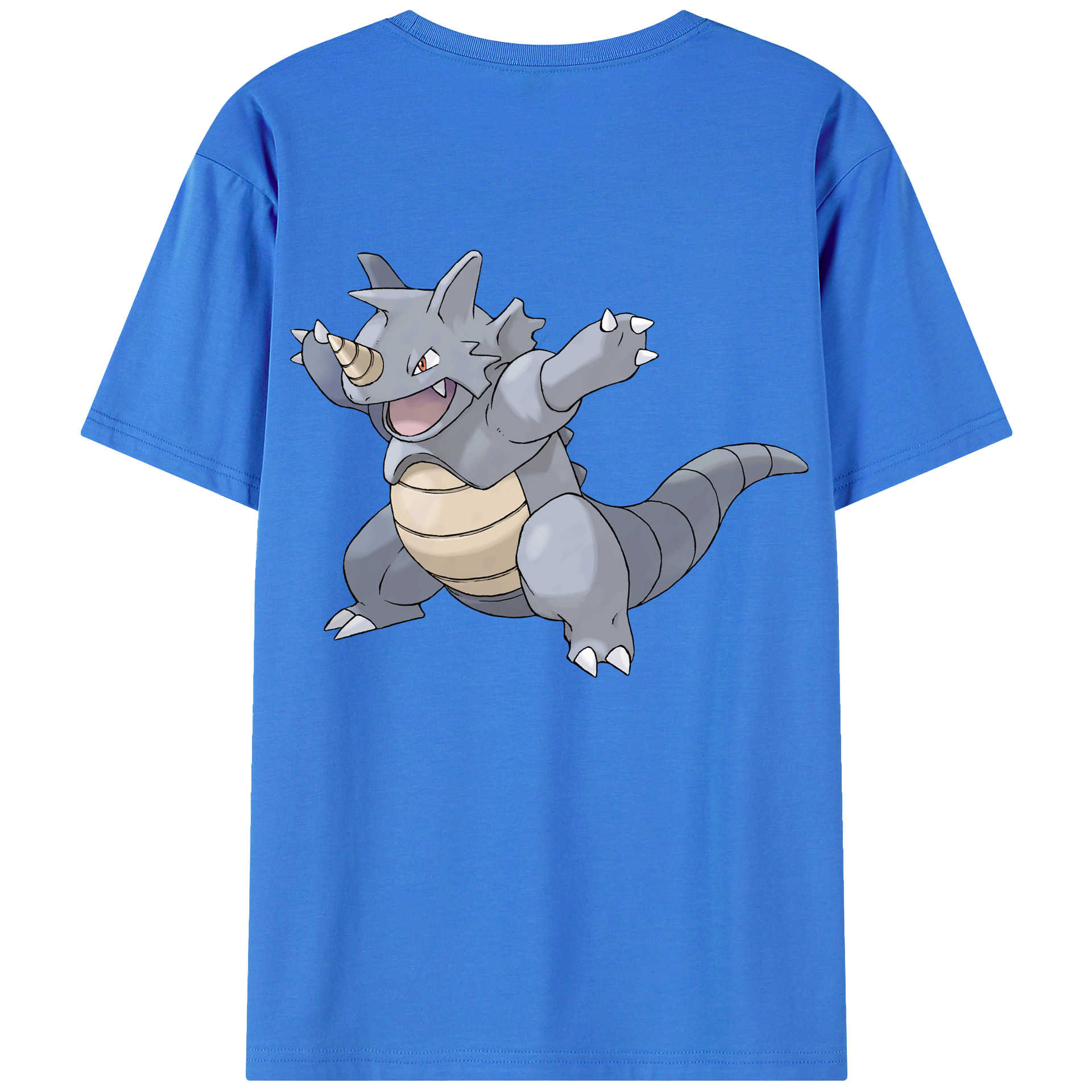 （画像用） ポケットモンスター Pokémon 綿100％ メンズ半袖Tシャツ（バックプリント） 通気性