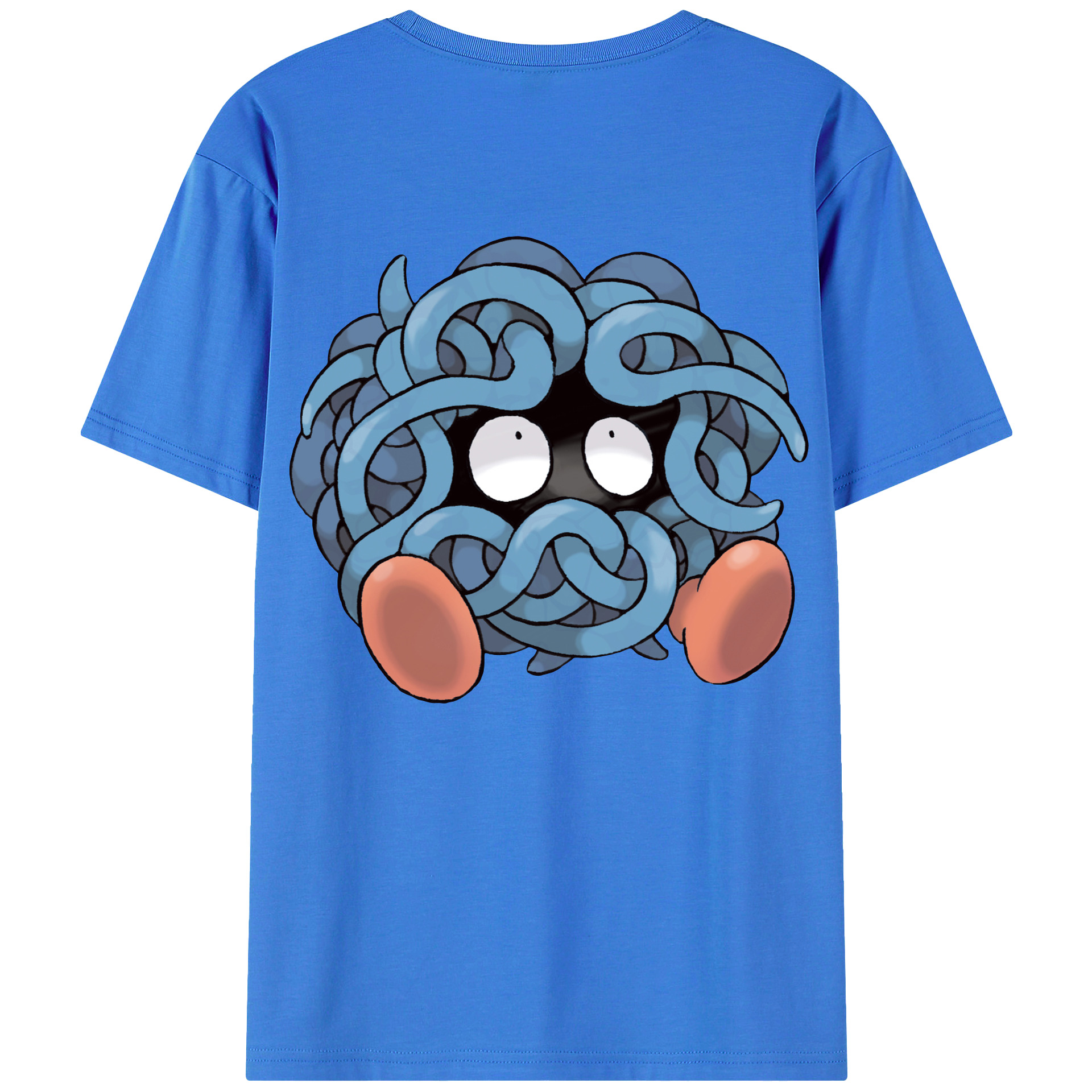 （画像用） ポケットモンスター Pokémon 綿100％ メンズ半袖Tシャツ（バックプリント） 通気性