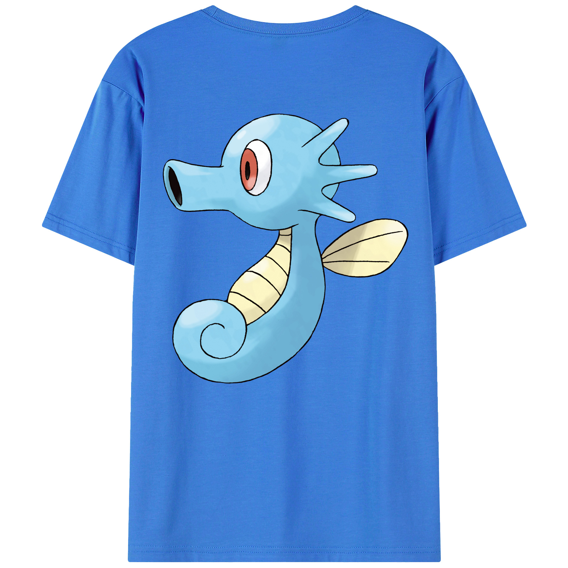 （画像用） ポケットモンスター Pokémon 綿100％ メンズ半袖Tシャツ（バックプリント） 通気性