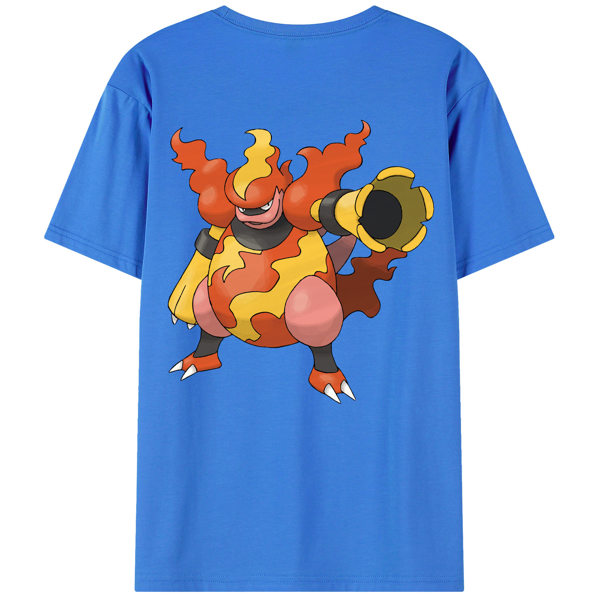 （画像用） ポケットモンスター Pokémon 綿100％ メンズ半袖Tシャツ（バックプリント） 通気性