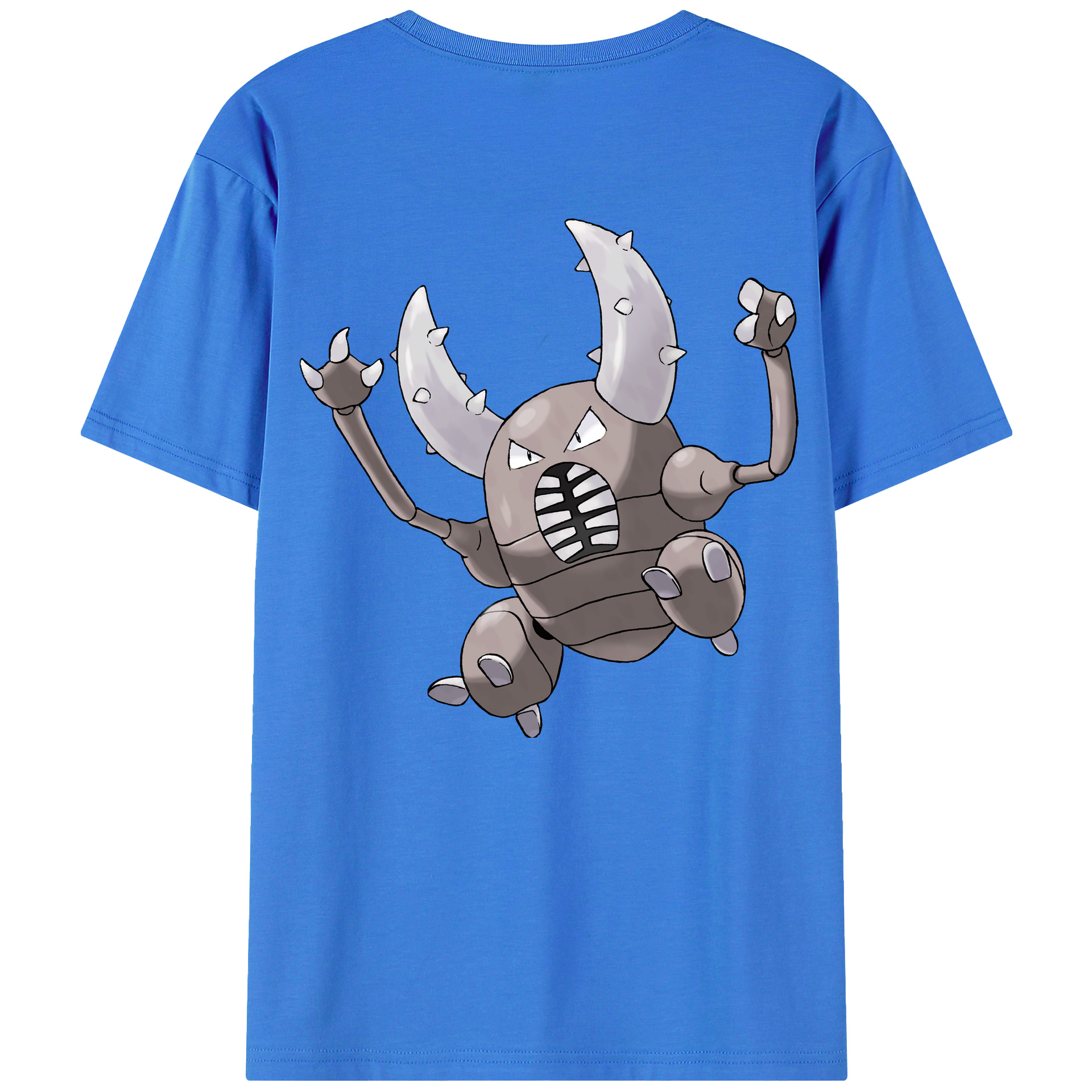 （画像用） ポケットモンスター Pokémon 綿100％ メンズ半袖Tシャツ（バックプリント） 通気性