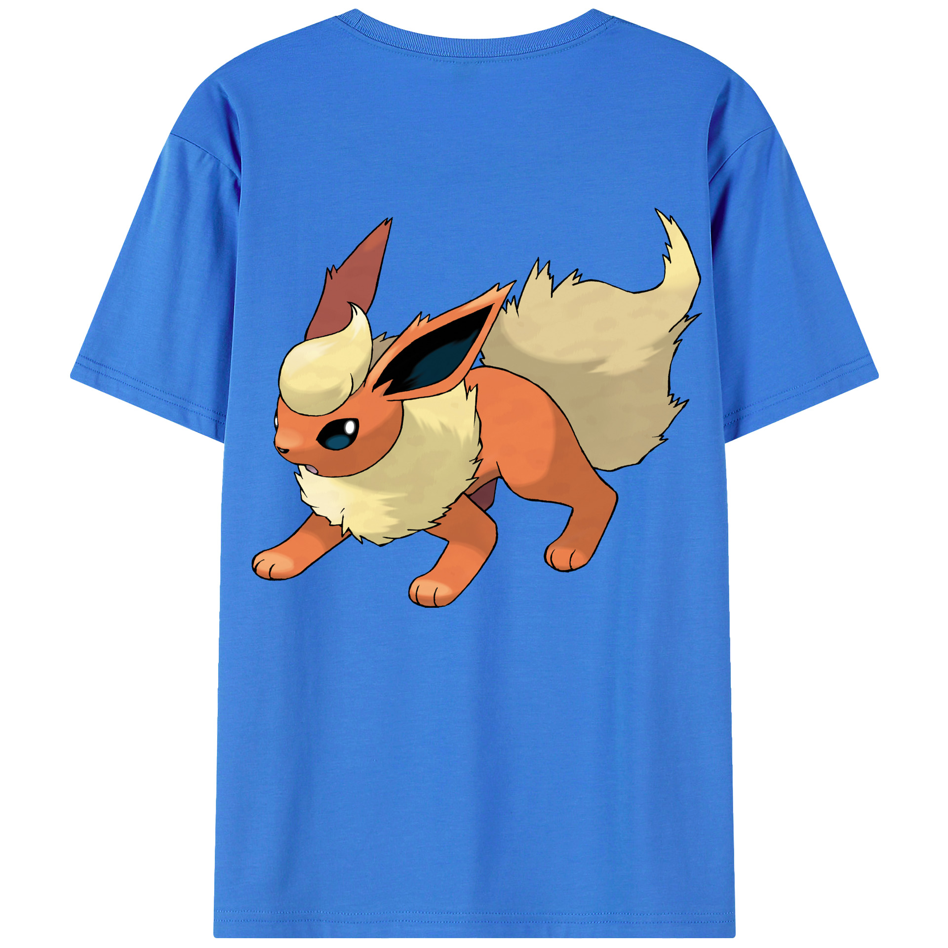 （画像用） ポケットモンスター Pokémon 綿100％ メンズ半袖Tシャツ（バックプリント） 通気性