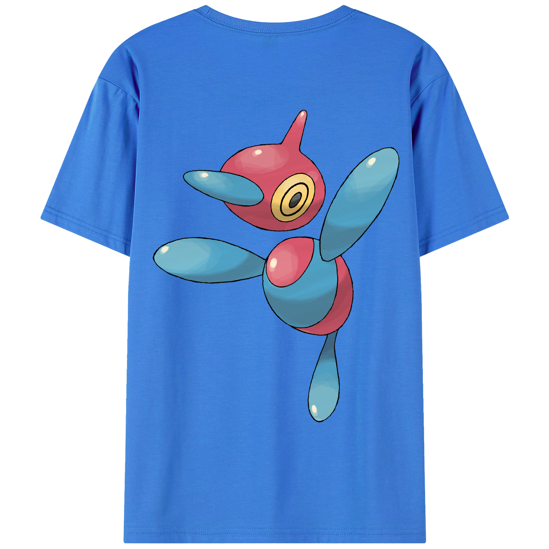 （画像用） ポケットモンスター Pokémon 綿100％ メンズ半袖Tシャツ（バックプリント） 通気性