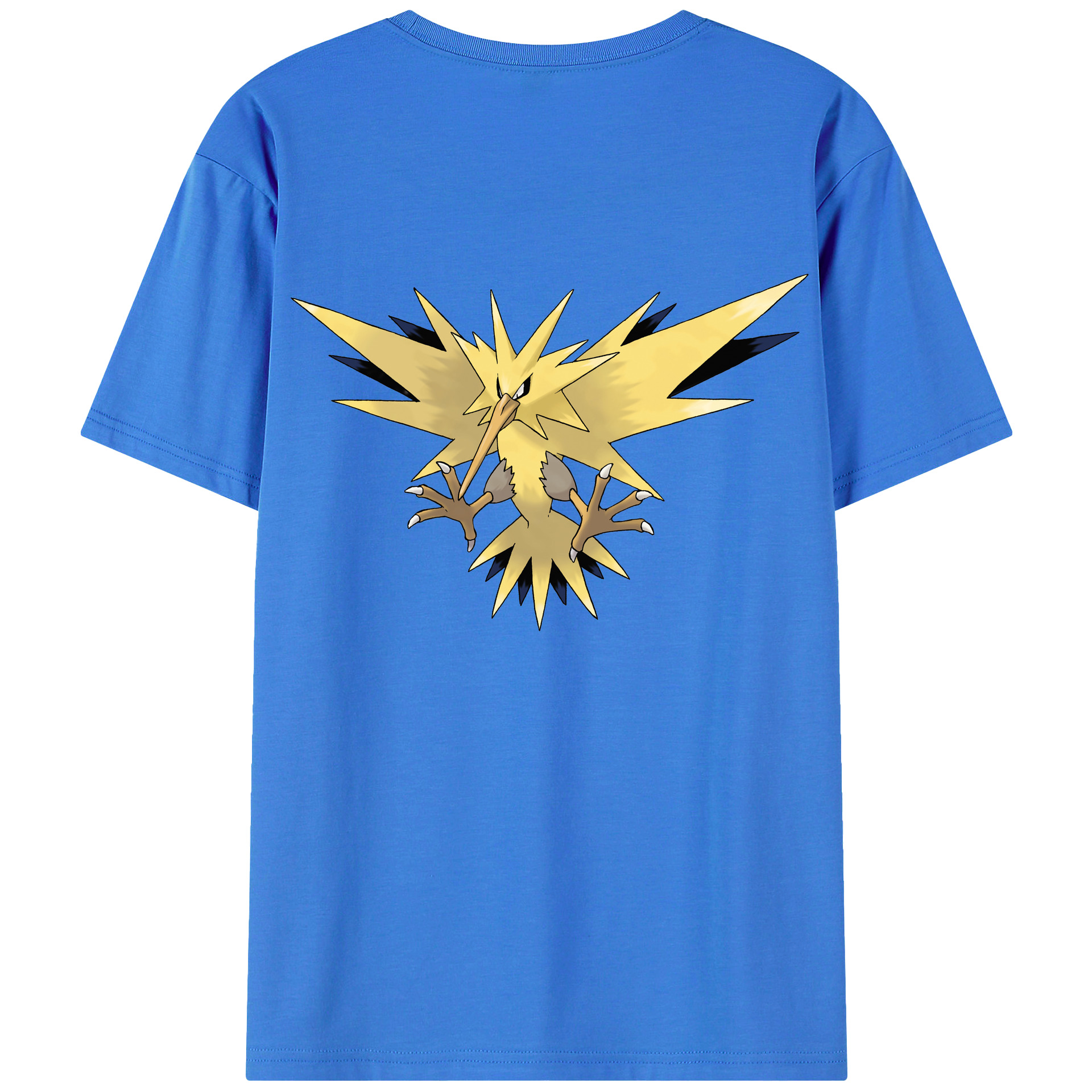 （画像用） ポケットモンスター Pokémon 綿100％ メンズ半袖Tシャツ（バックプリント） 通気性