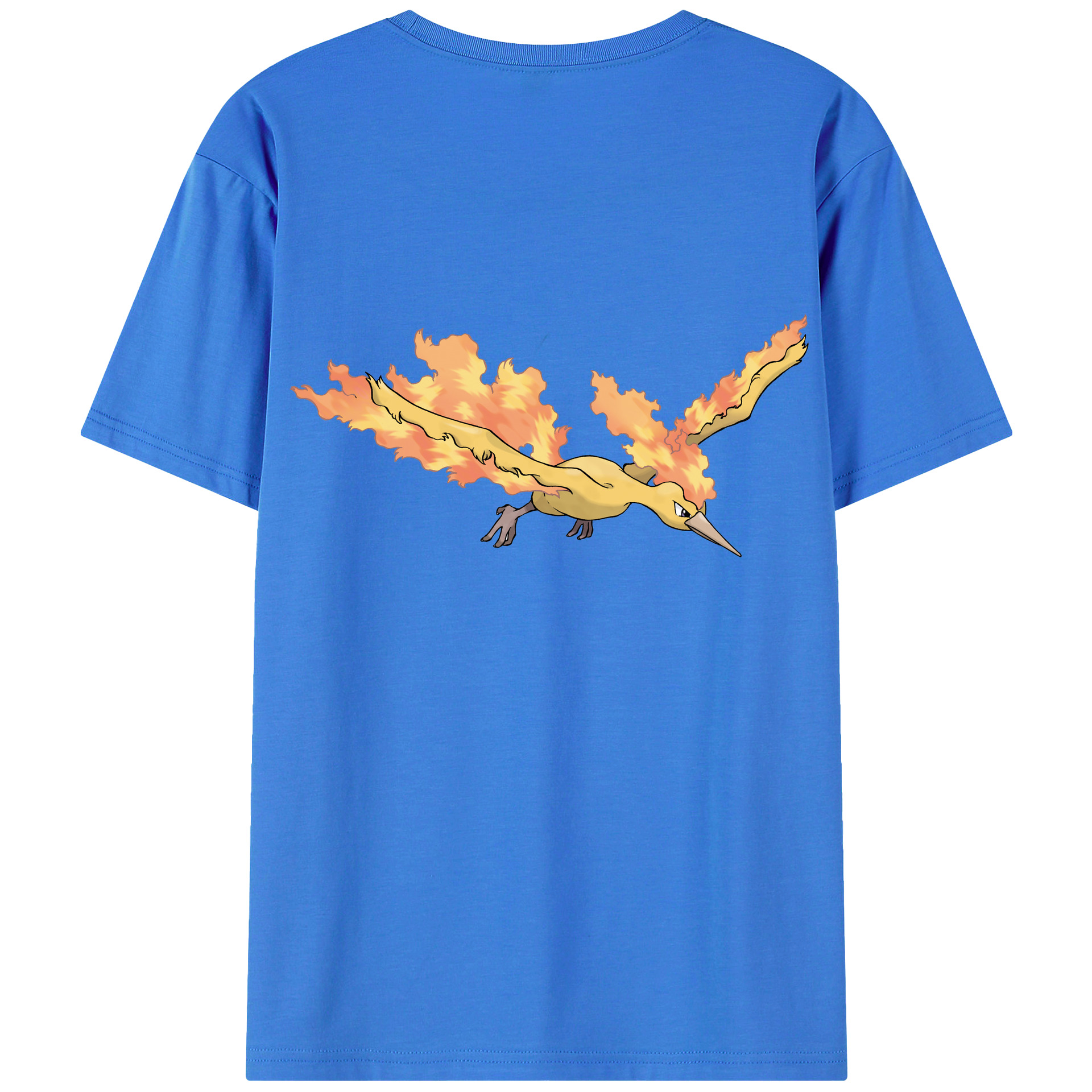 （画像用） ポケットモンスター Pokémon 綿100％ メンズ半袖Tシャツ（バックプリント） 通気性