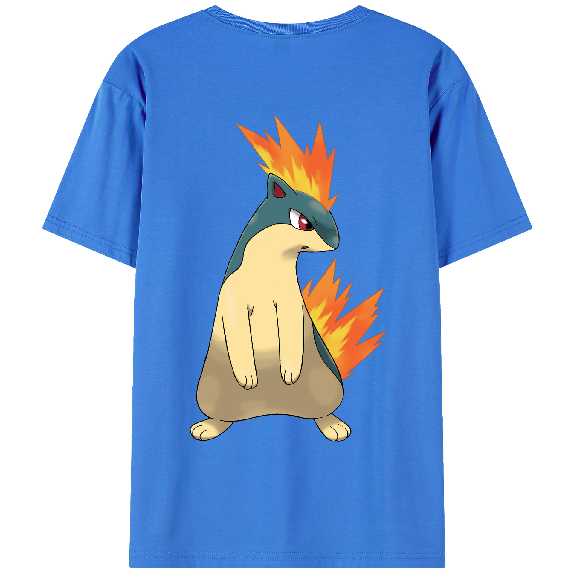 （画像用） ポケットモンスター Pokémon 綿100％ メンズ半袖Tシャツ（バックプリント） 通気性