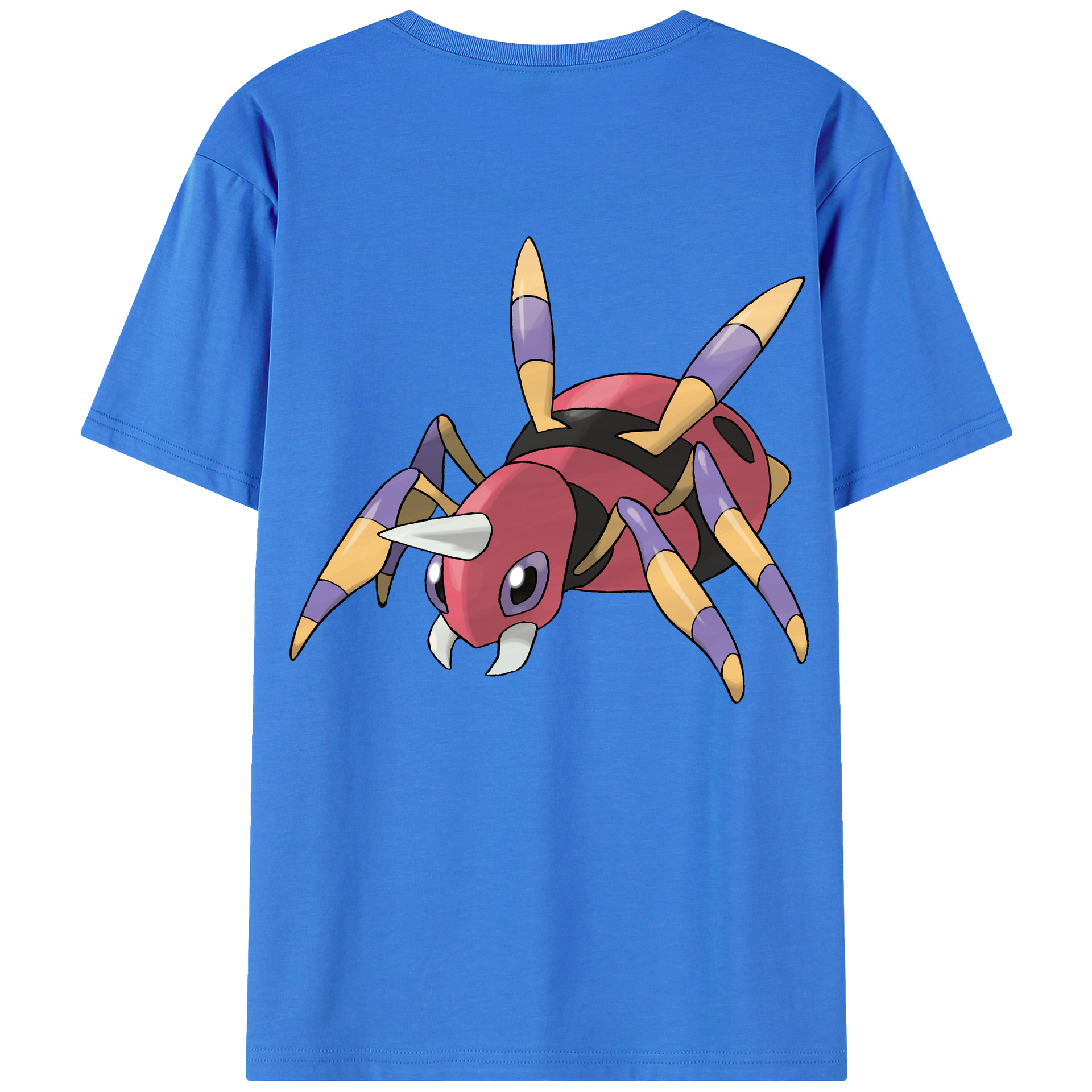 （画像用） ポケットモンスター Pokémon 綿100％ メンズ半袖Tシャツ（バックプリント） 通気性