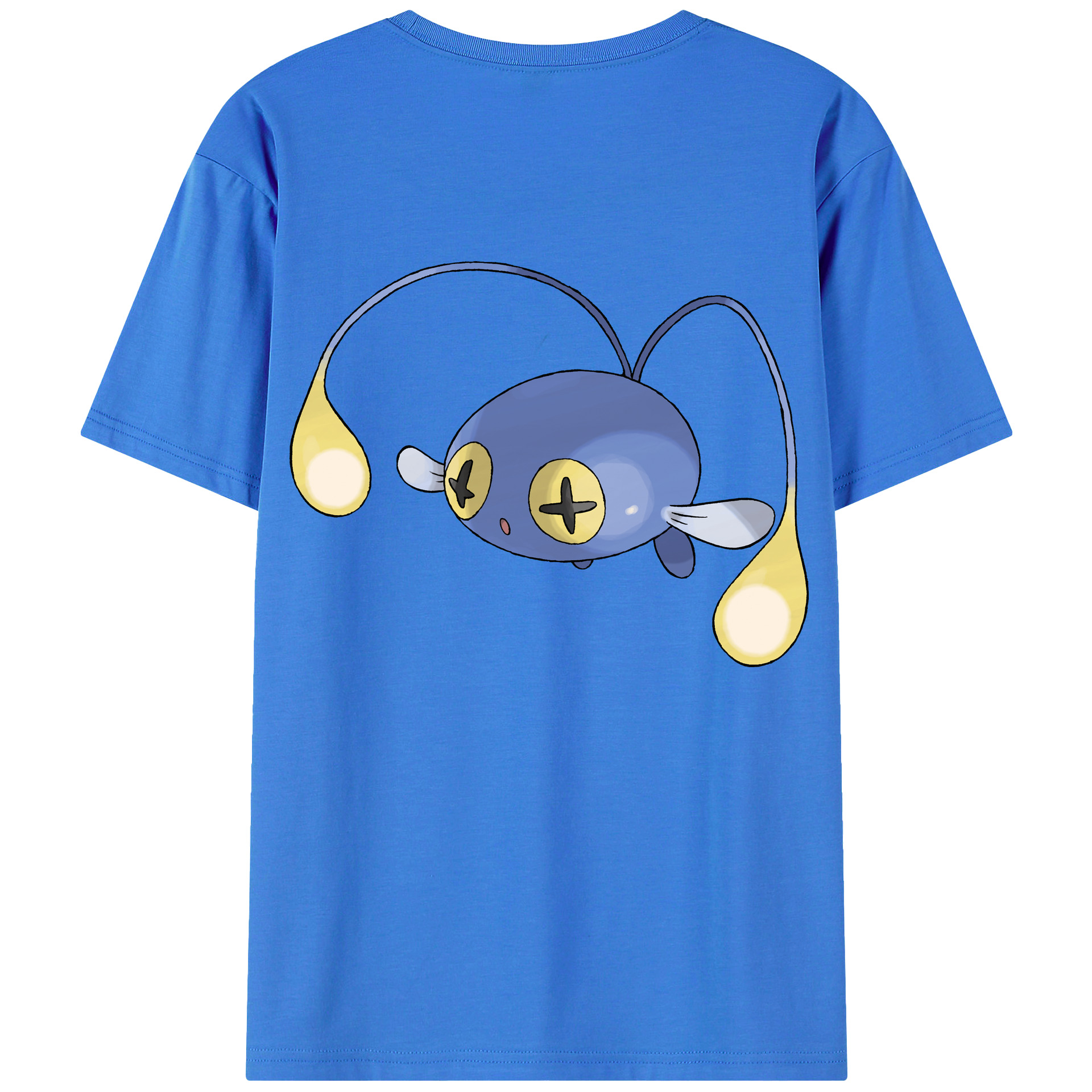 （画像用） ポケットモンスター Pokémon 綿100％ メンズ半袖Tシャツ（バックプリント） 通気性