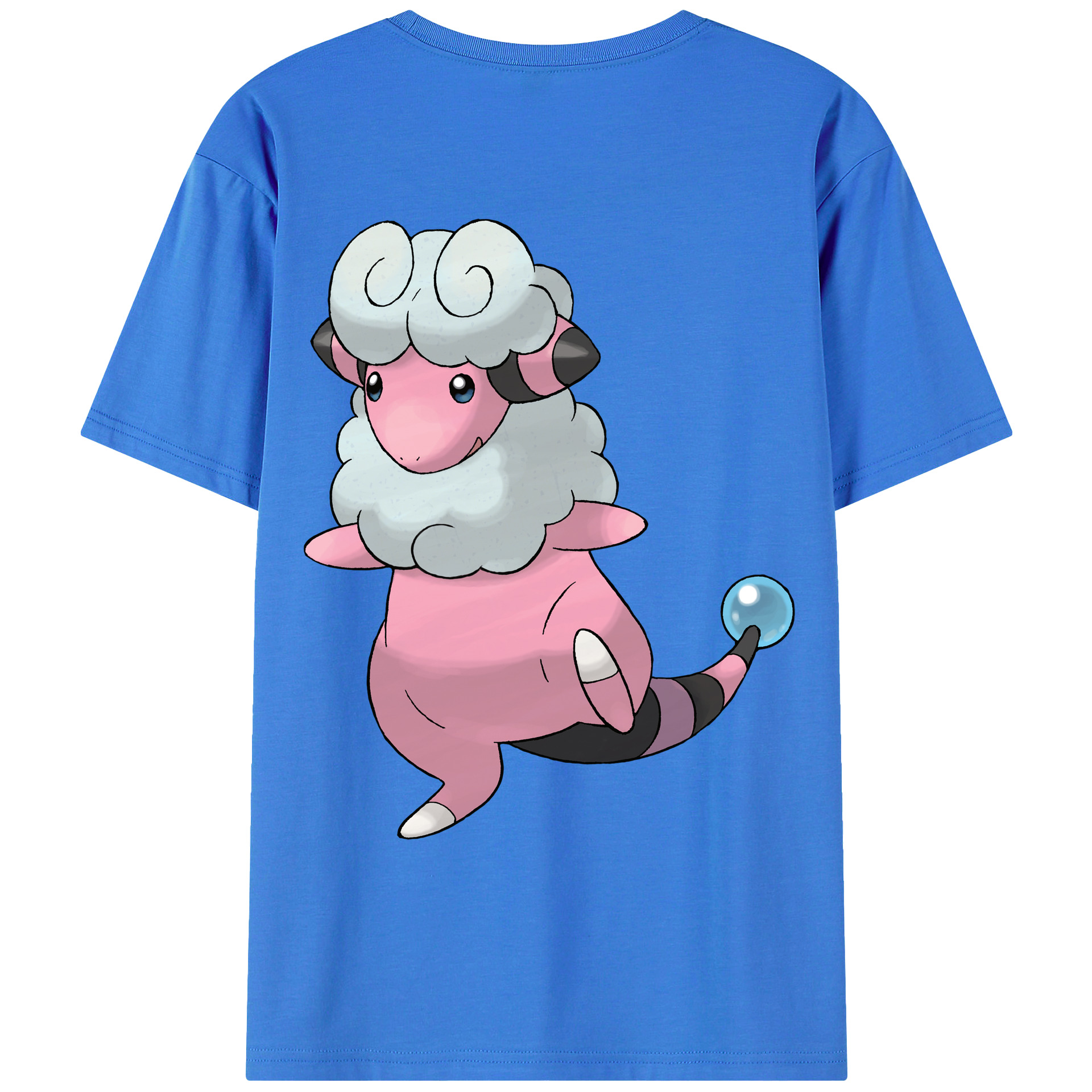 （画像用） ポケットモンスター Pokémon 綿100％ メンズ半袖Tシャツ（バックプリント） 通気性