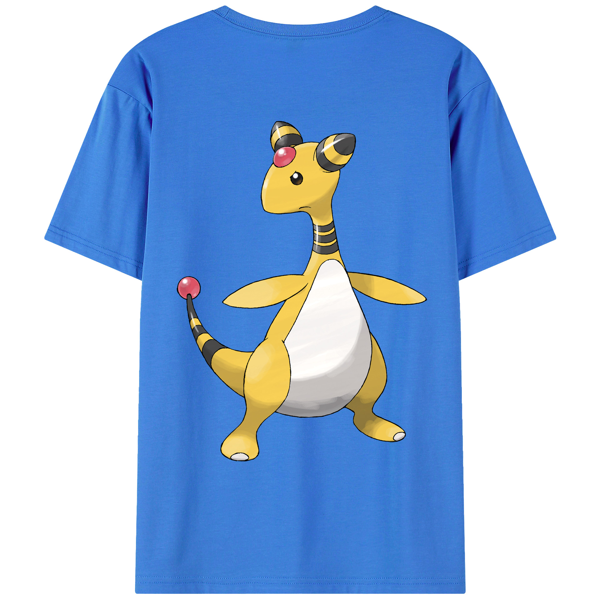 （画像用） ポケットモンスター Pokémon 綿100％ メンズ半袖Tシャツ（バックプリント） 通気性
