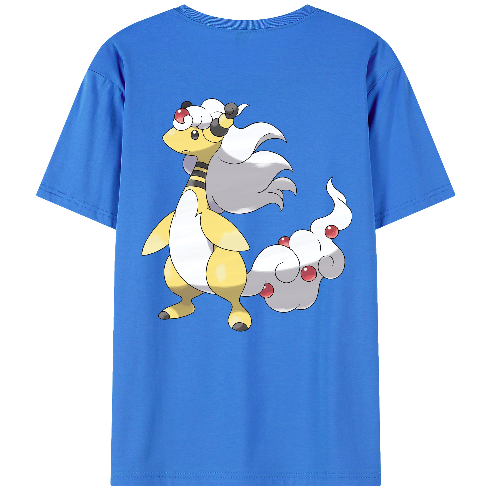 （画像用） ポケットモンスター Pokémon 綿100％ メンズ半袖Tシャツ（バックプリント） 通気性