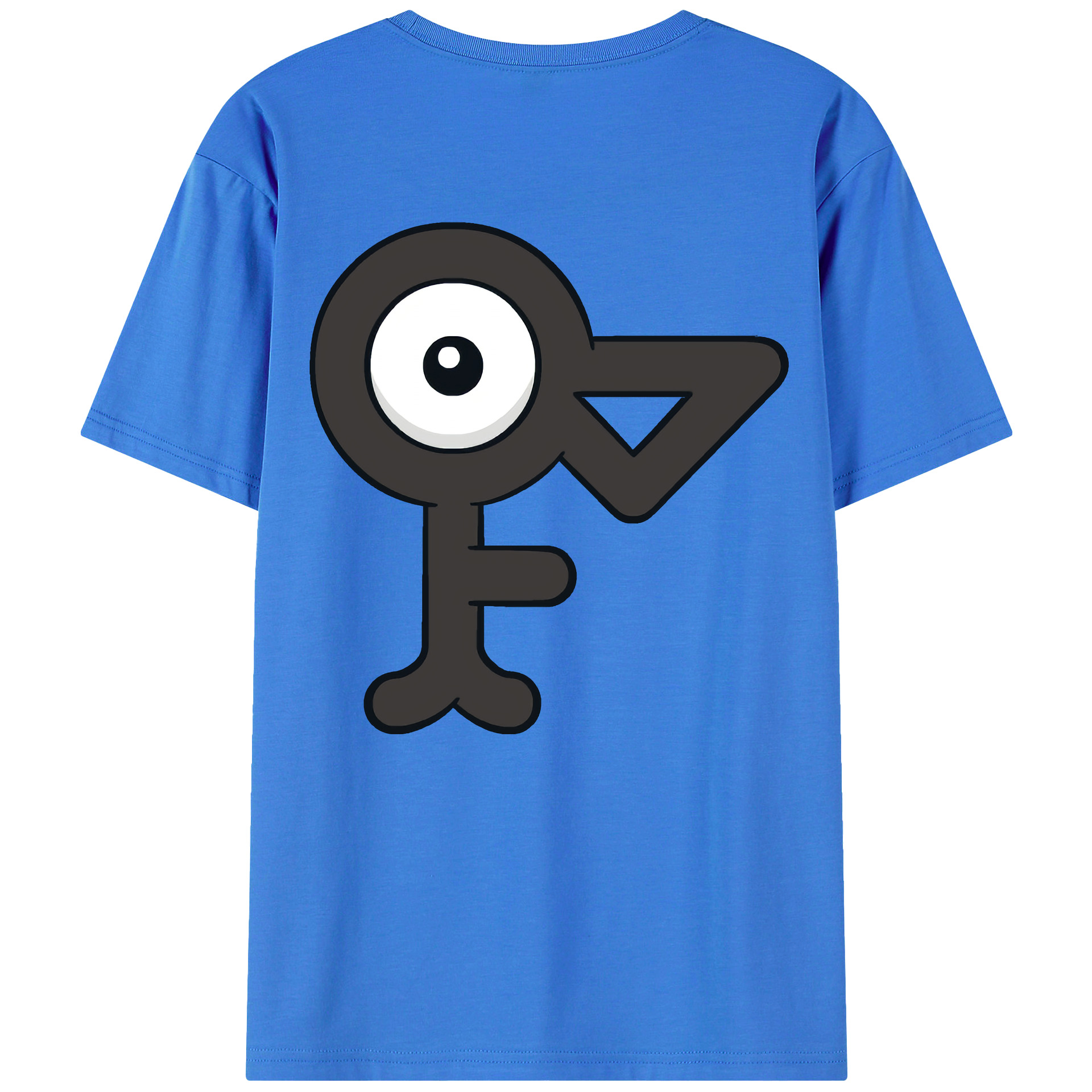 （画像用） ポケットモンスター Pokémon 綿100％ メンズ半袖Tシャツ（バックプリント） 通気性