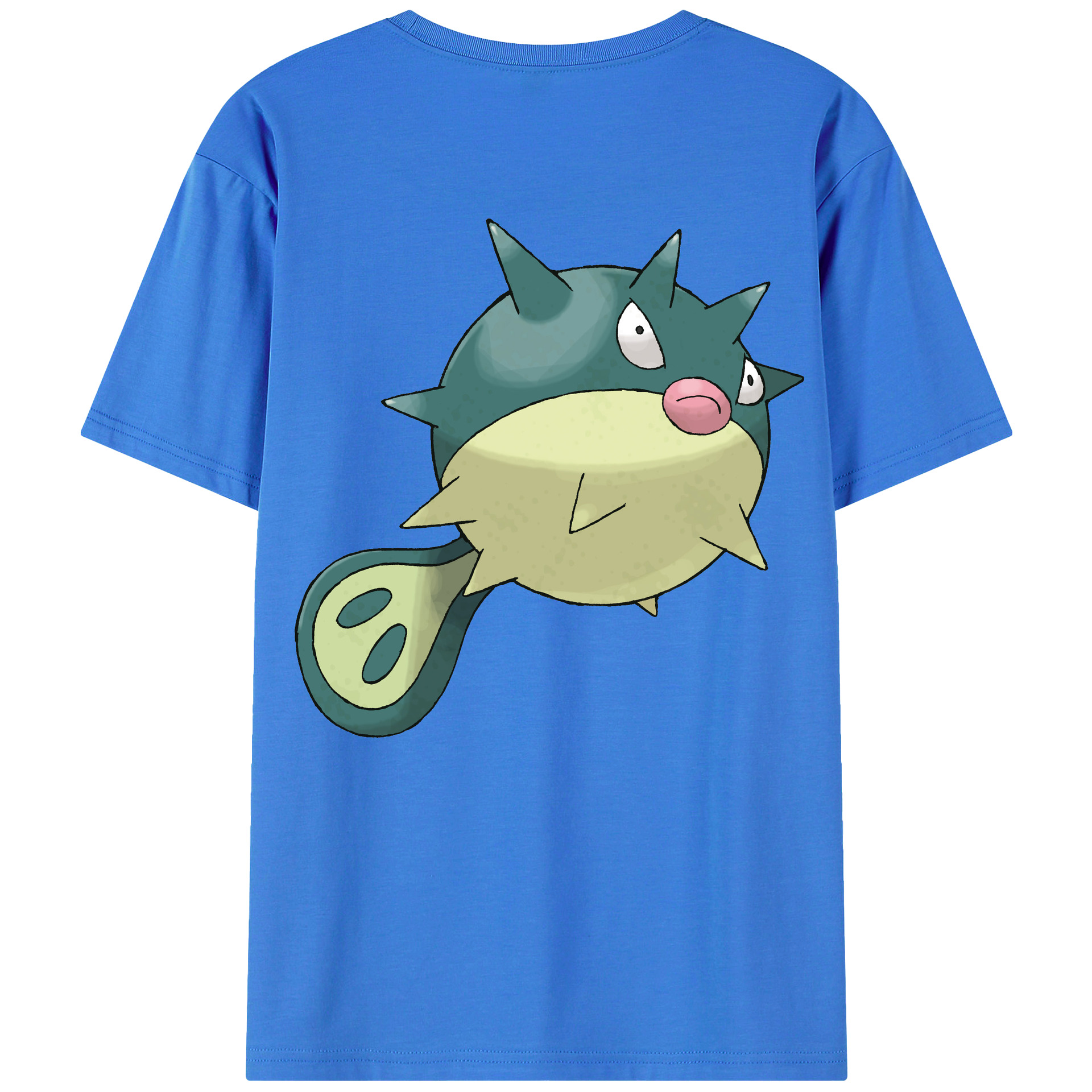 （画像用） ポケットモンスター Pokémon 綿100％ メンズ半袖Tシャツ（バックプリント） 通気性