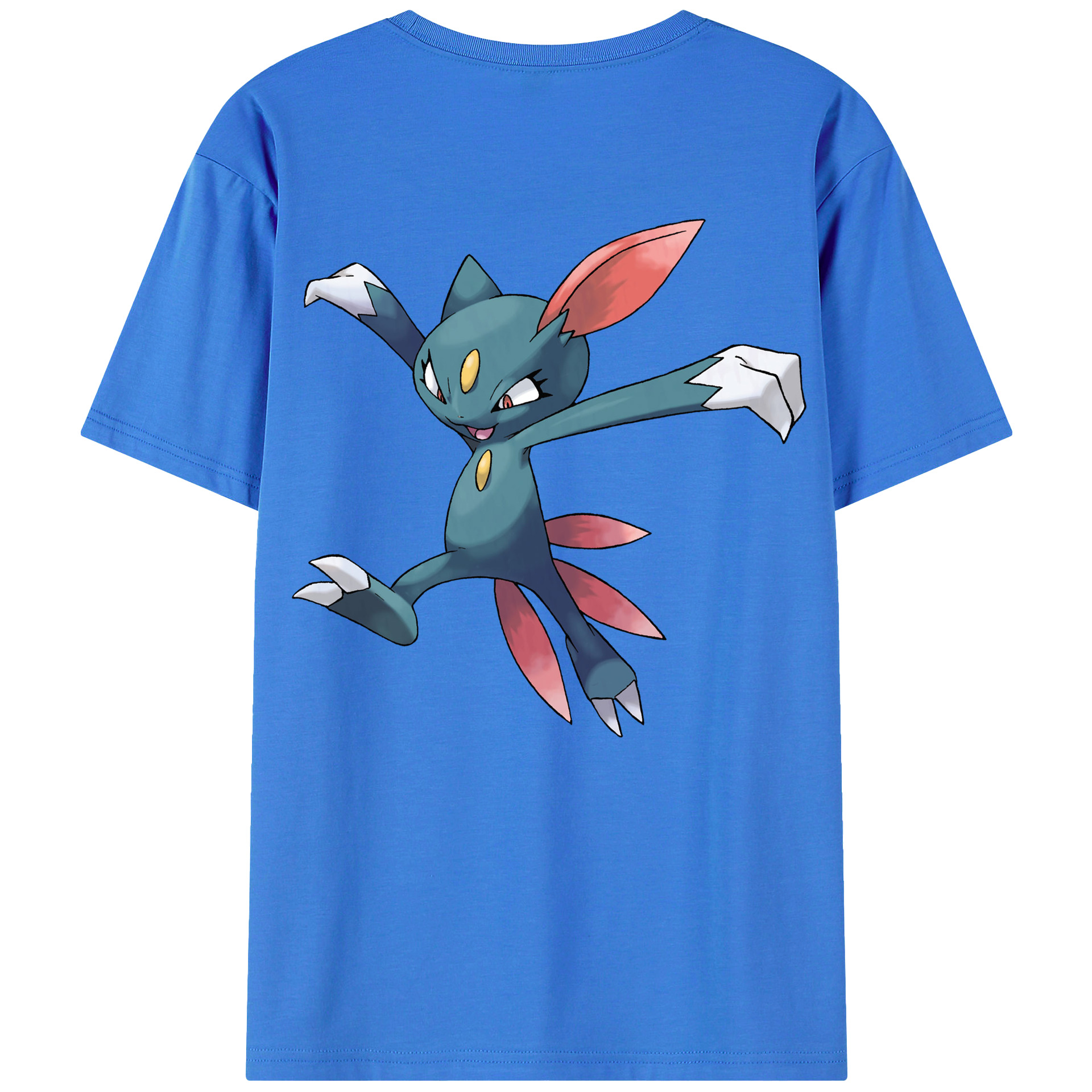 （画像用） ポケットモンスター Pokémon 綿100％ メンズ半袖Tシャツ（バックプリント） 通気性