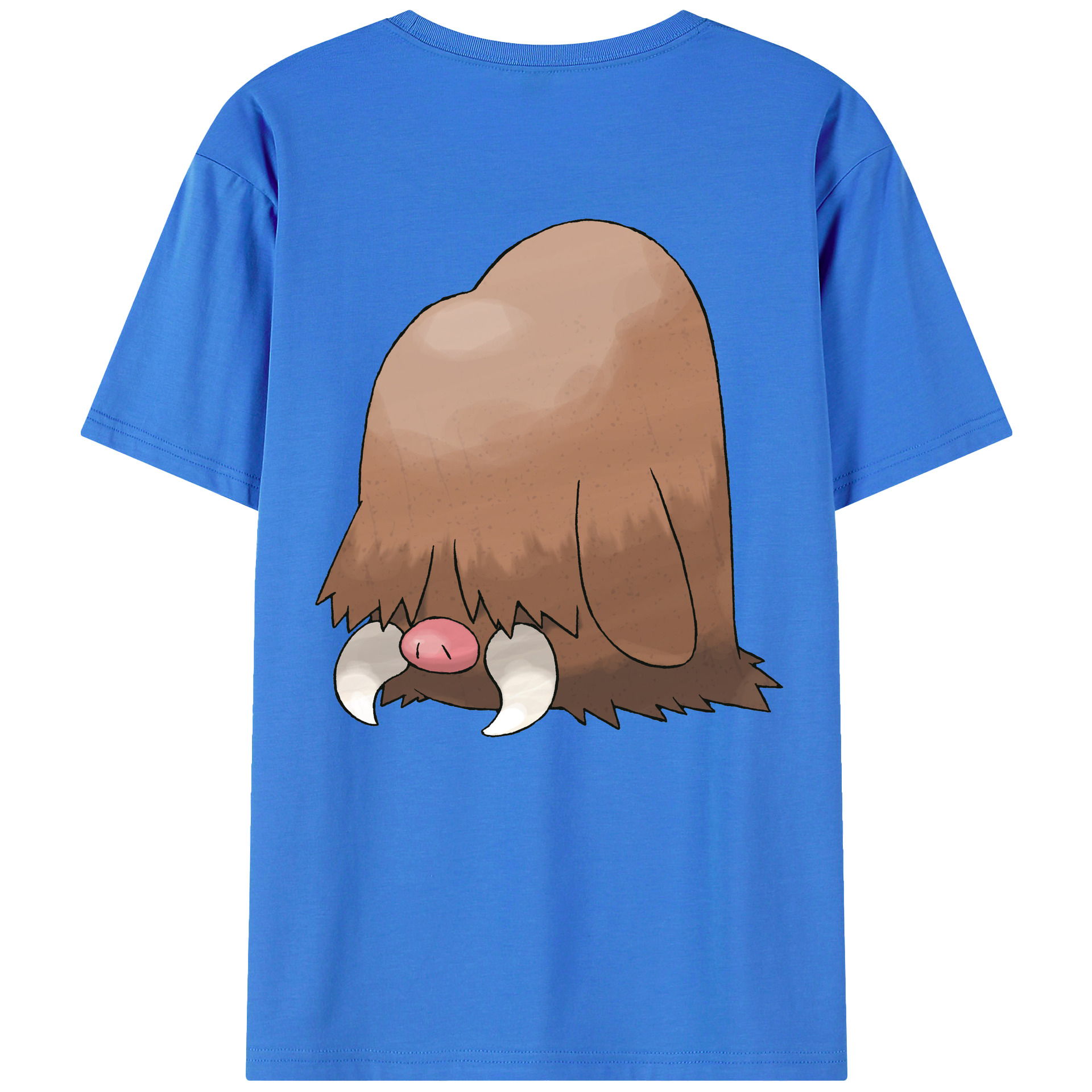 （画像用） ポケットモンスター Pokémon 綿100％ メンズ半袖Tシャツ（バックプリント） 通気性