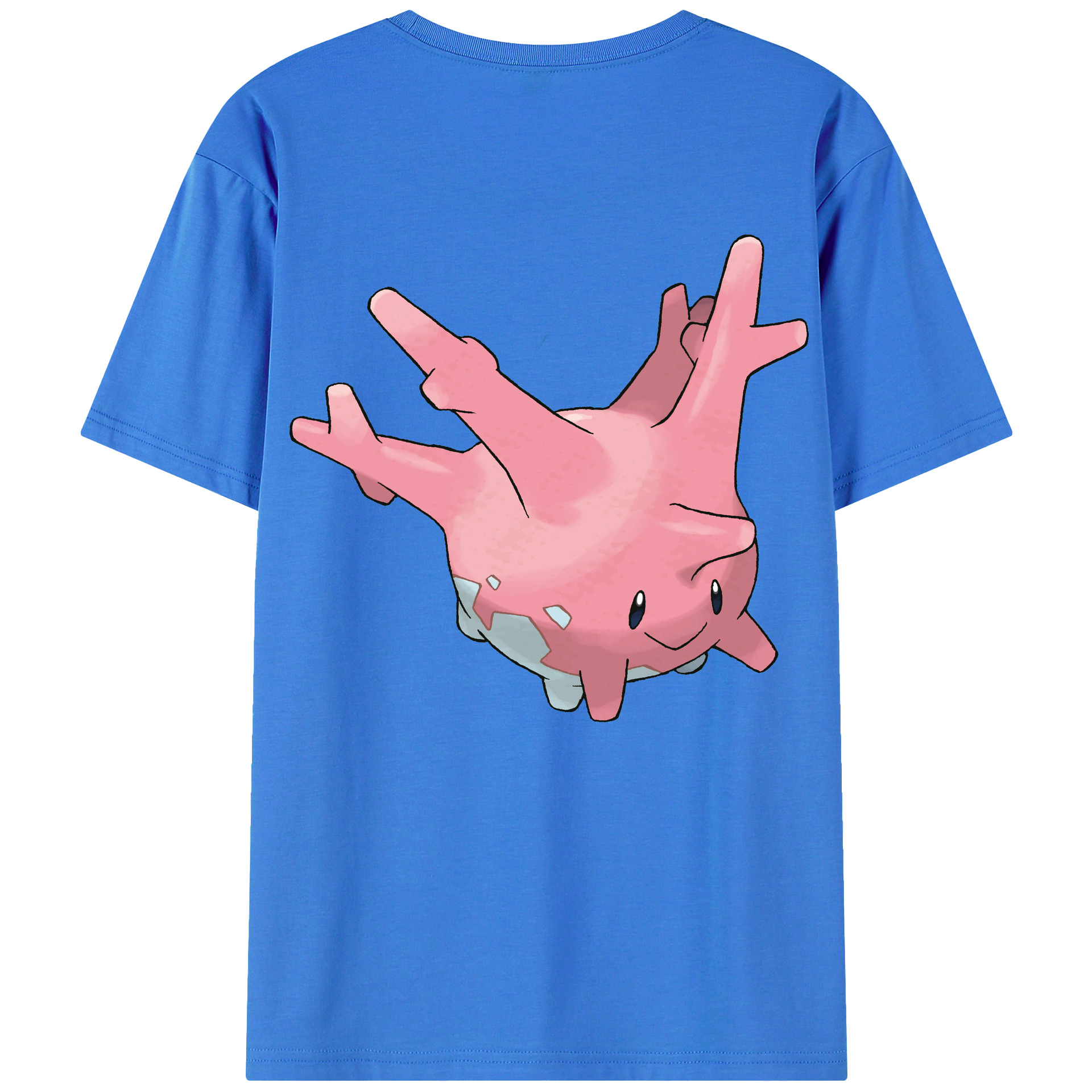 （画像用） ポケットモンスター Pokémon 綿100％ メンズ半袖Tシャツ（バックプリント） 通気性