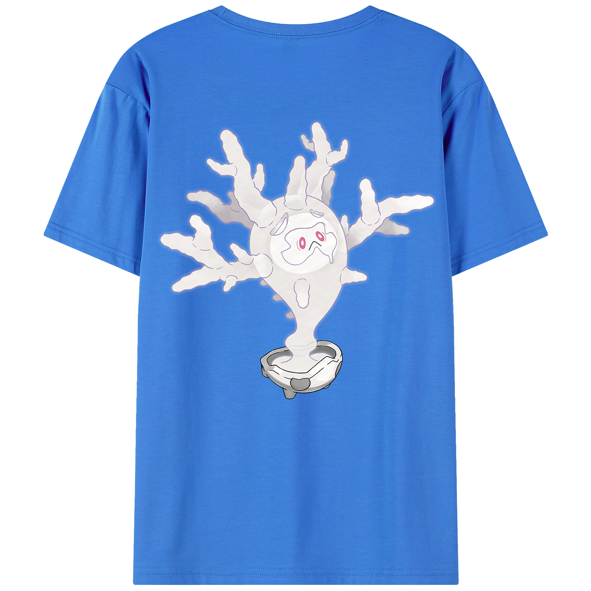 （画像用） ポケットモンスター Pokémon 綿100％ メンズ半袖Tシャツ（バックプリント） 通気性