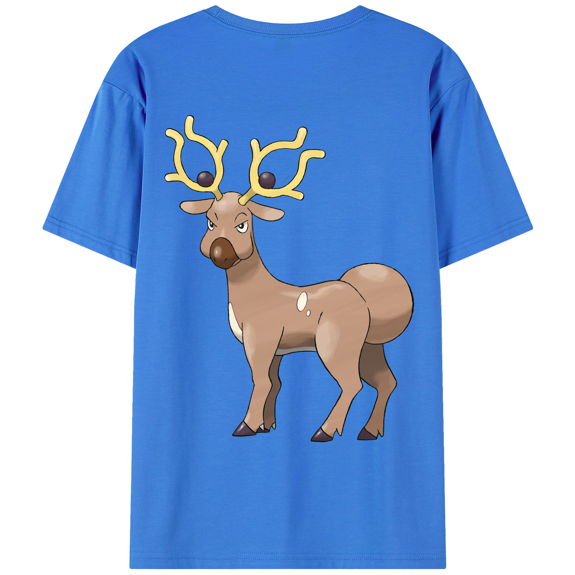 （画像用） ポケットモンスター Pokémon 綿100％ メンズ半袖Tシャツ（バックプリント） 通気性