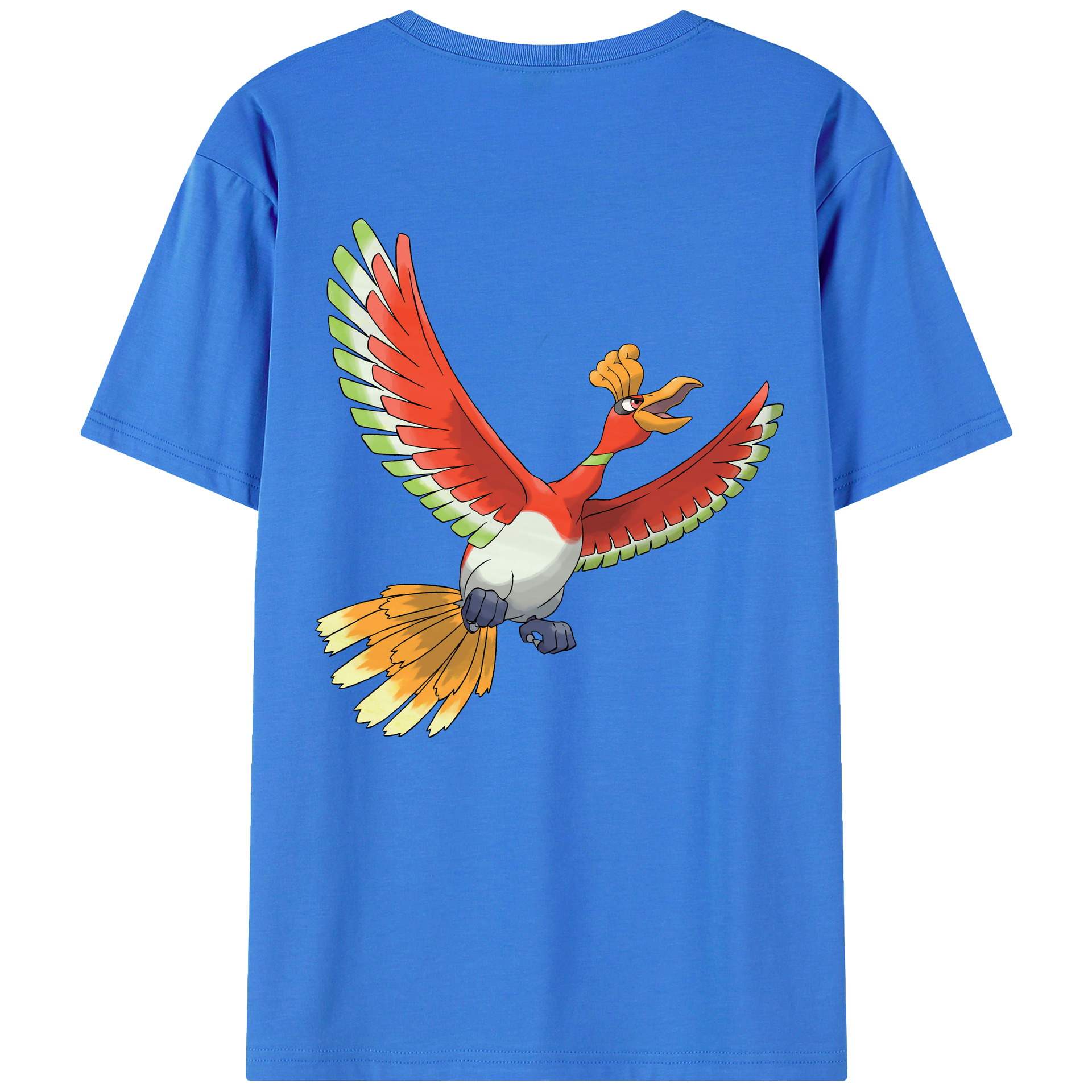（画像用） ポケットモンスター Pokémon 綿100％ メンズ半袖Tシャツ（バックプリント） 通気性